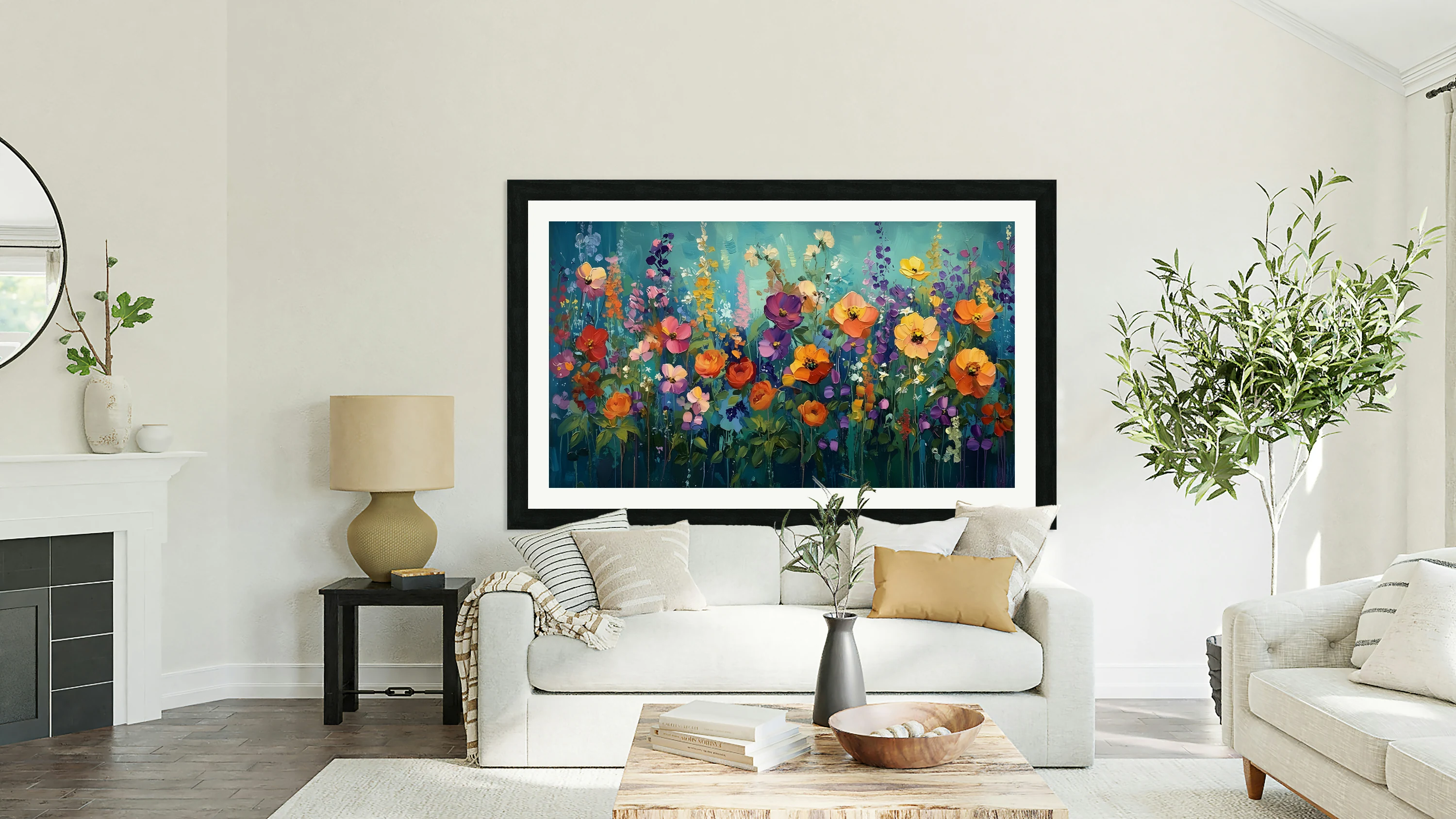 Abstract Colorful Flower