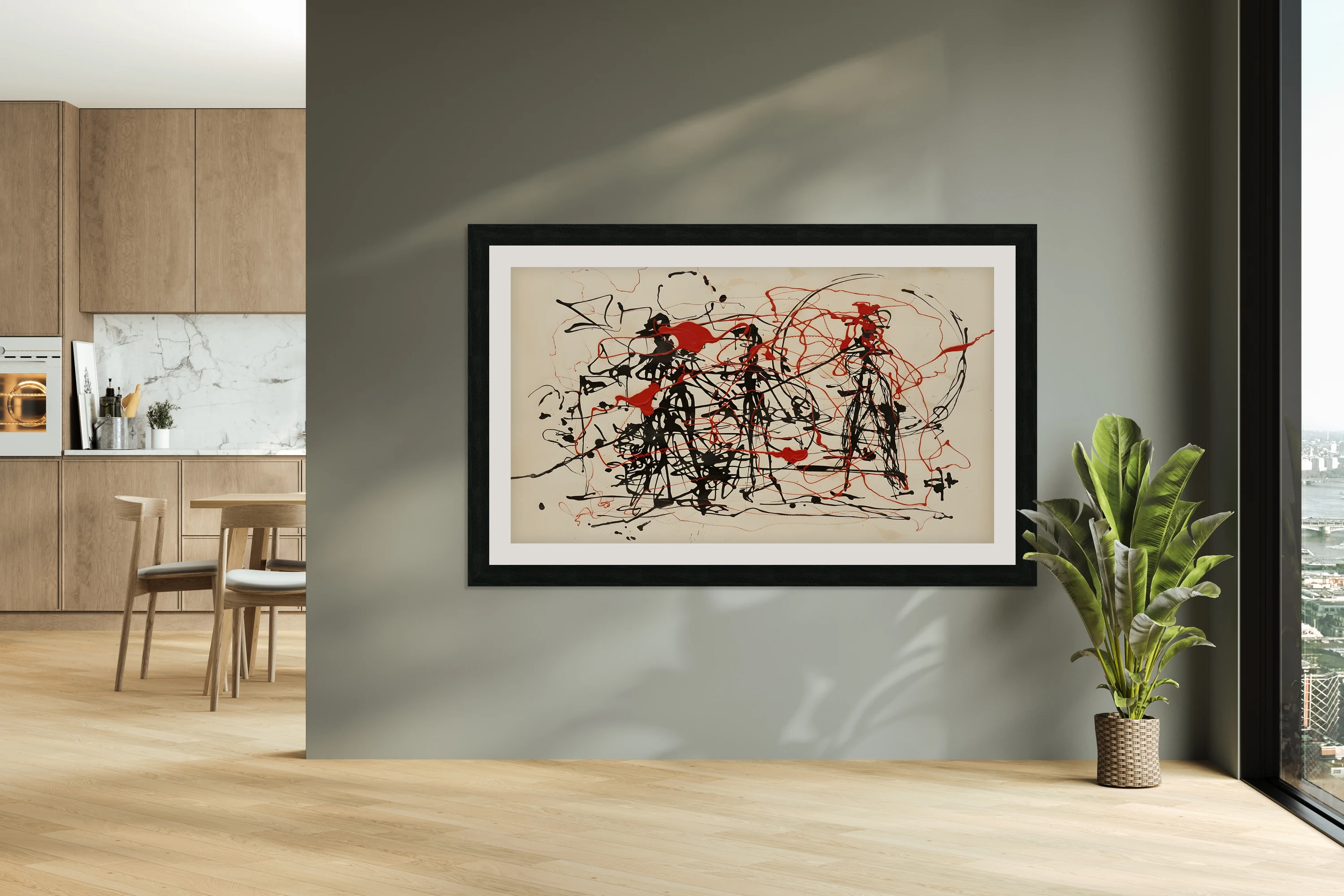 abstract Black & Red