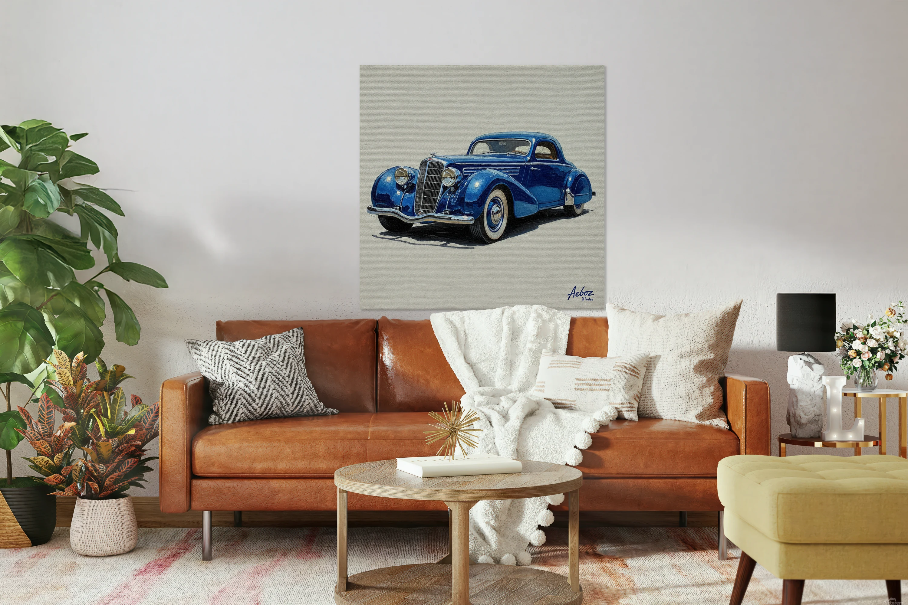 Blue Vintage Elegance
