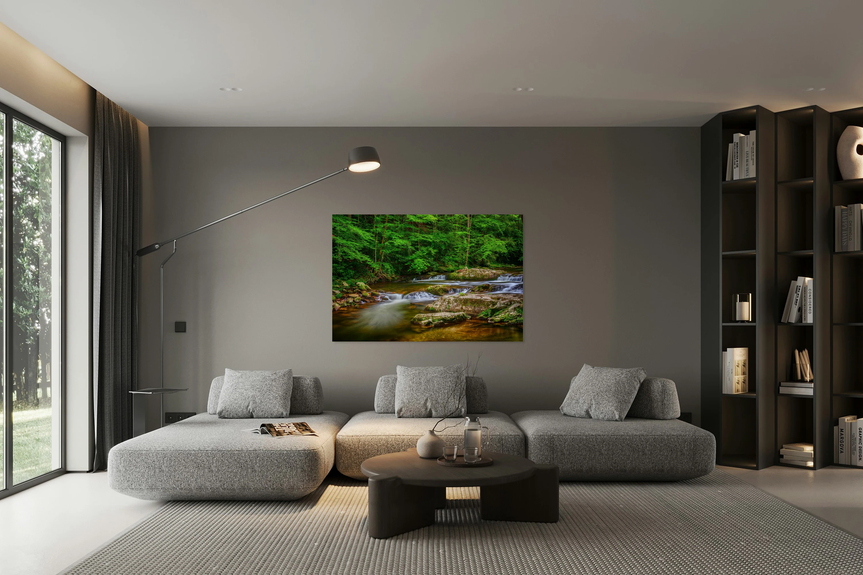 Springtime Mountain Stream Time Exposure