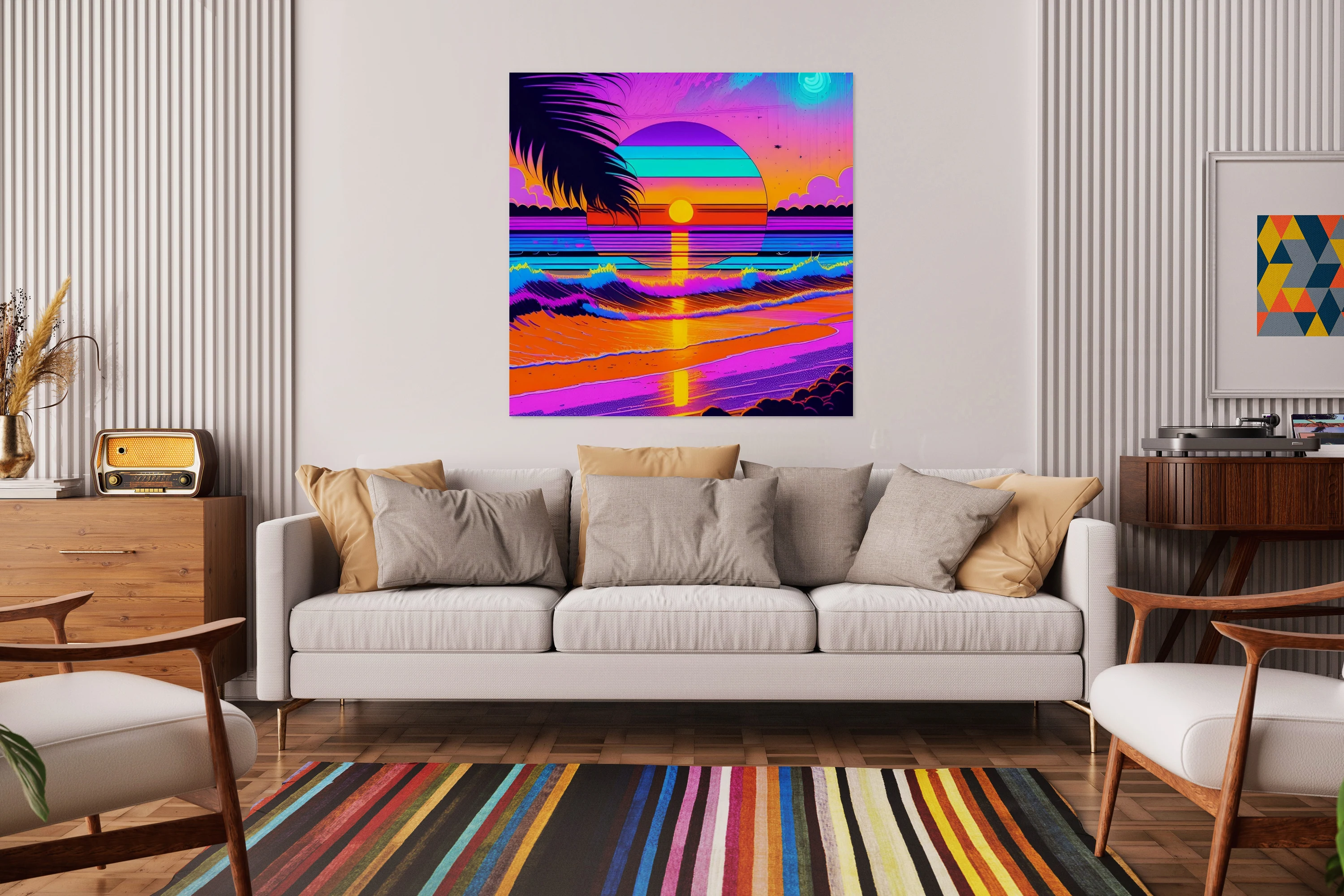 Falling Leaf Sunset