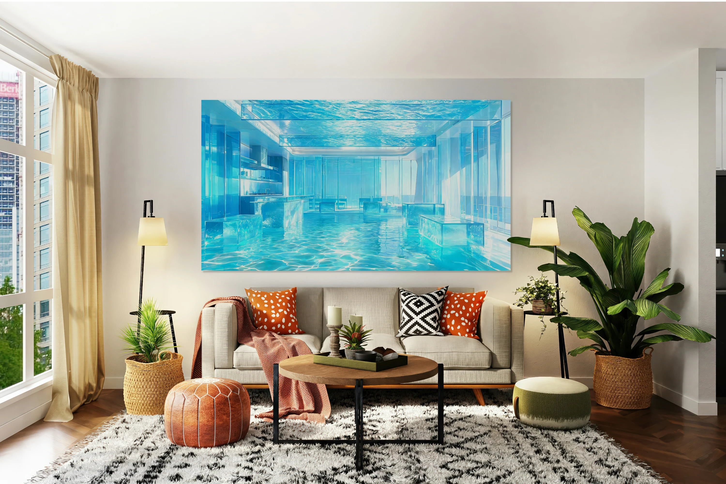 Pool Yacht Interior Signed