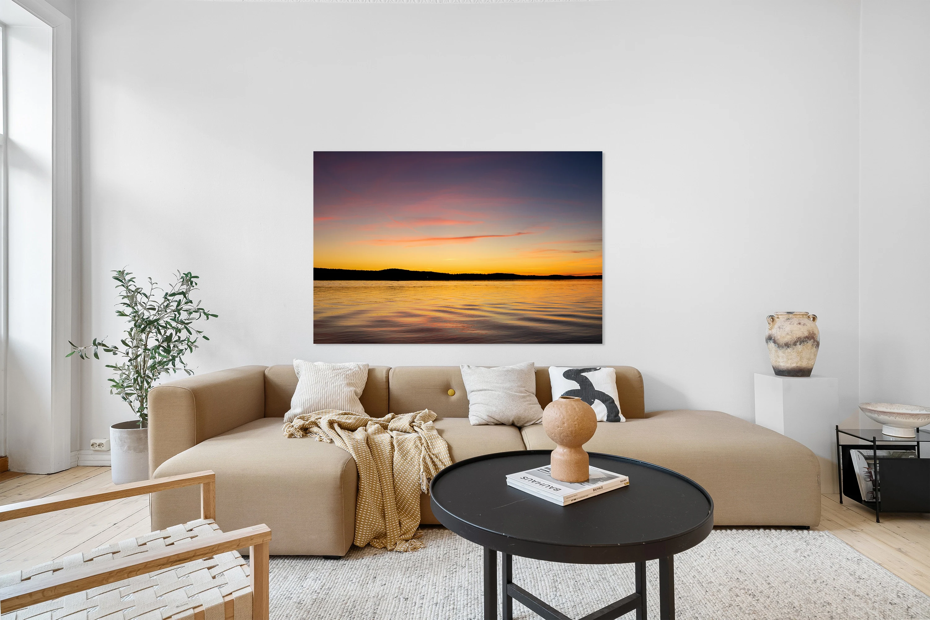 Glassy Sunset Ocean