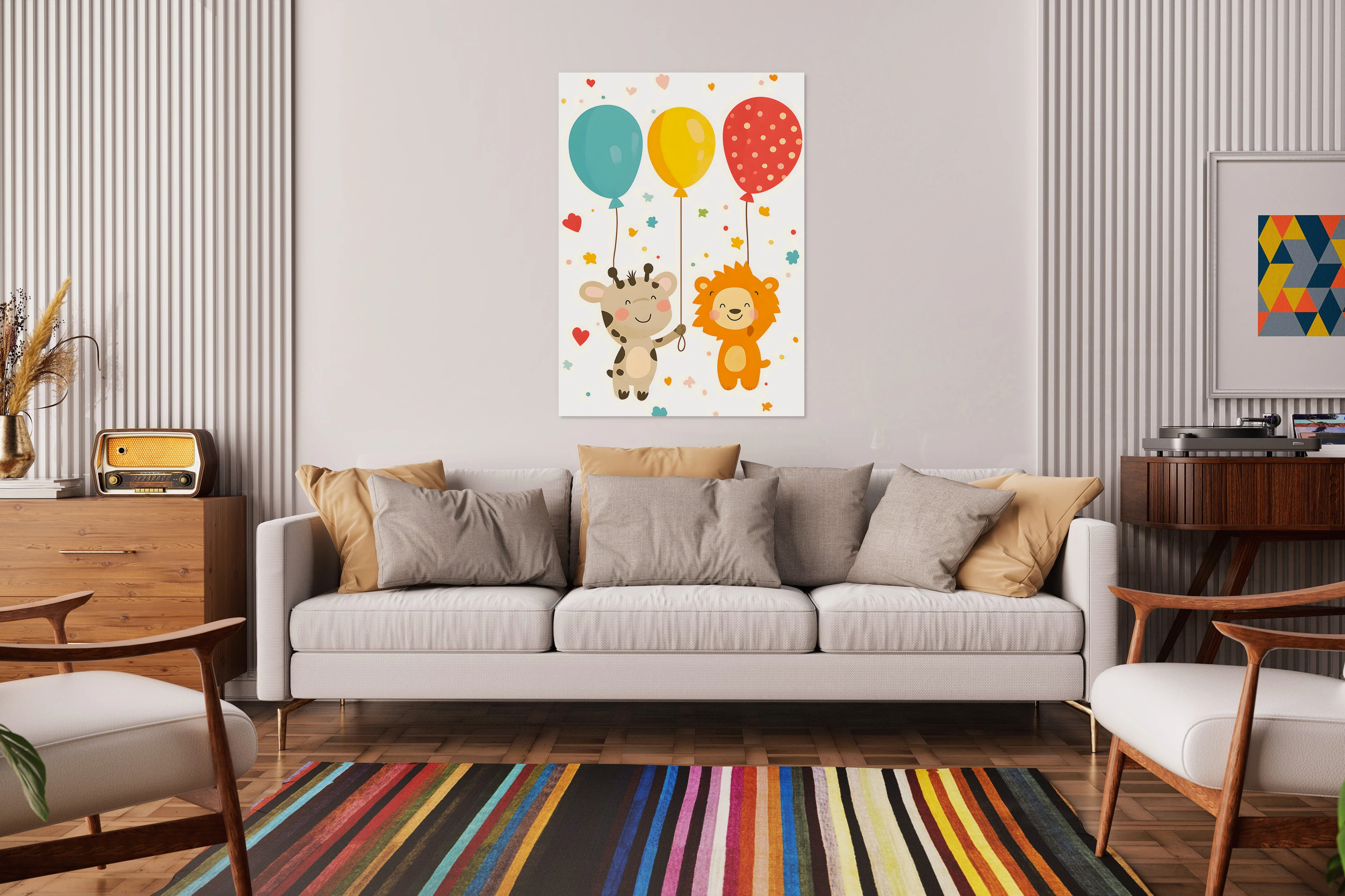 Giraffe Lion Balloons