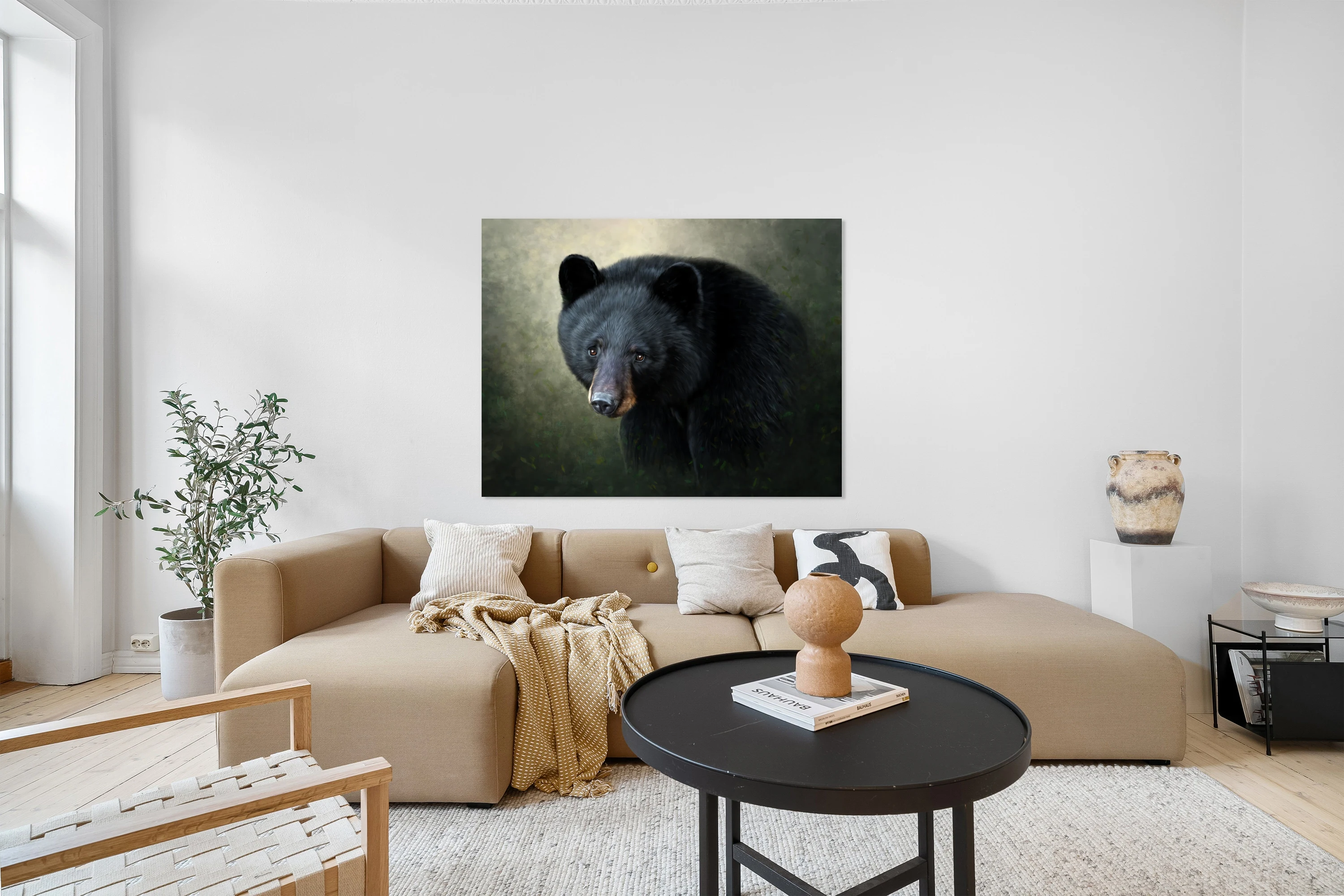 Black Bear Painting