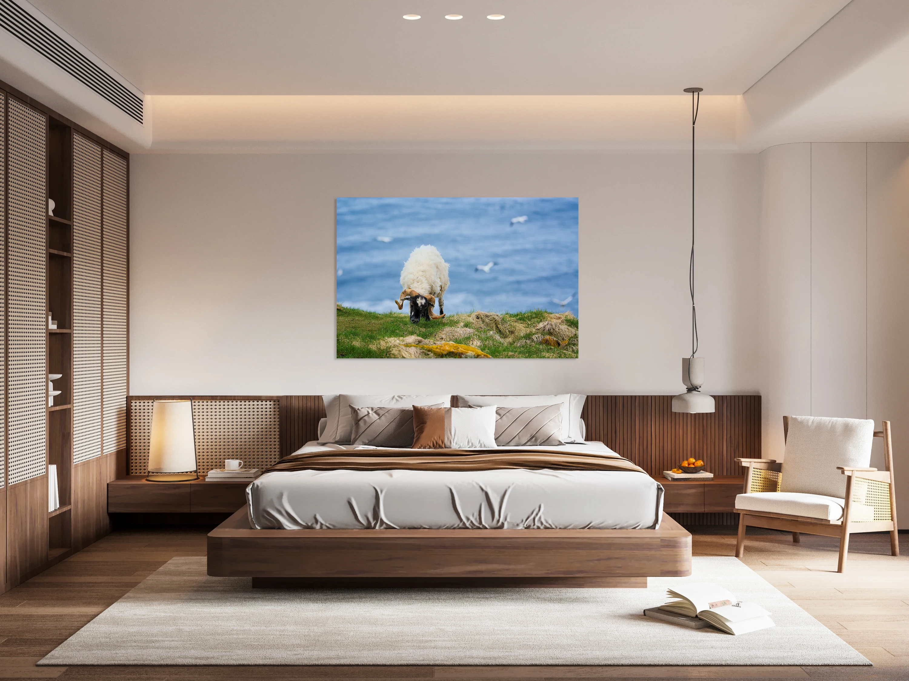Grazing sheep