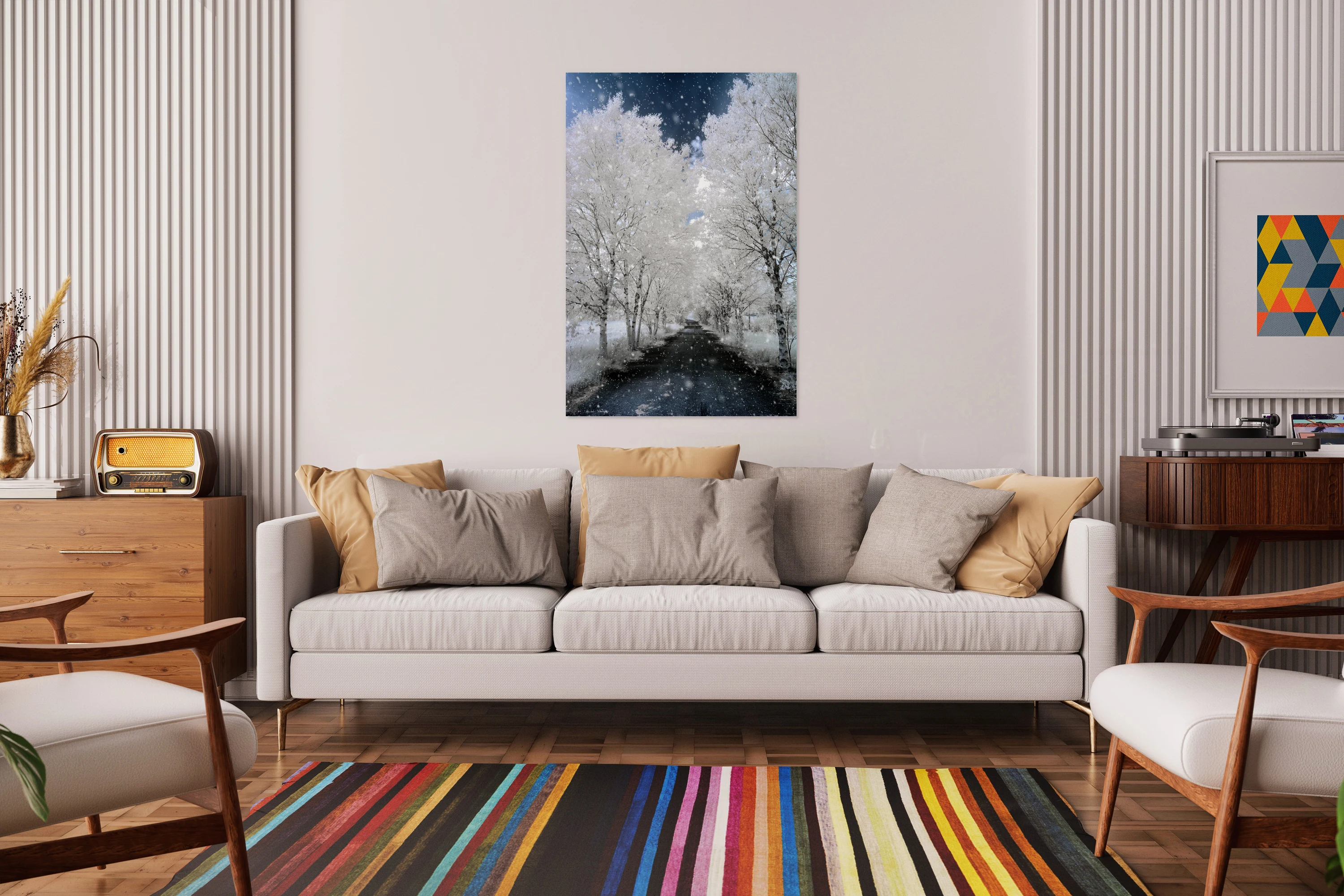 Frosty Birch Trees