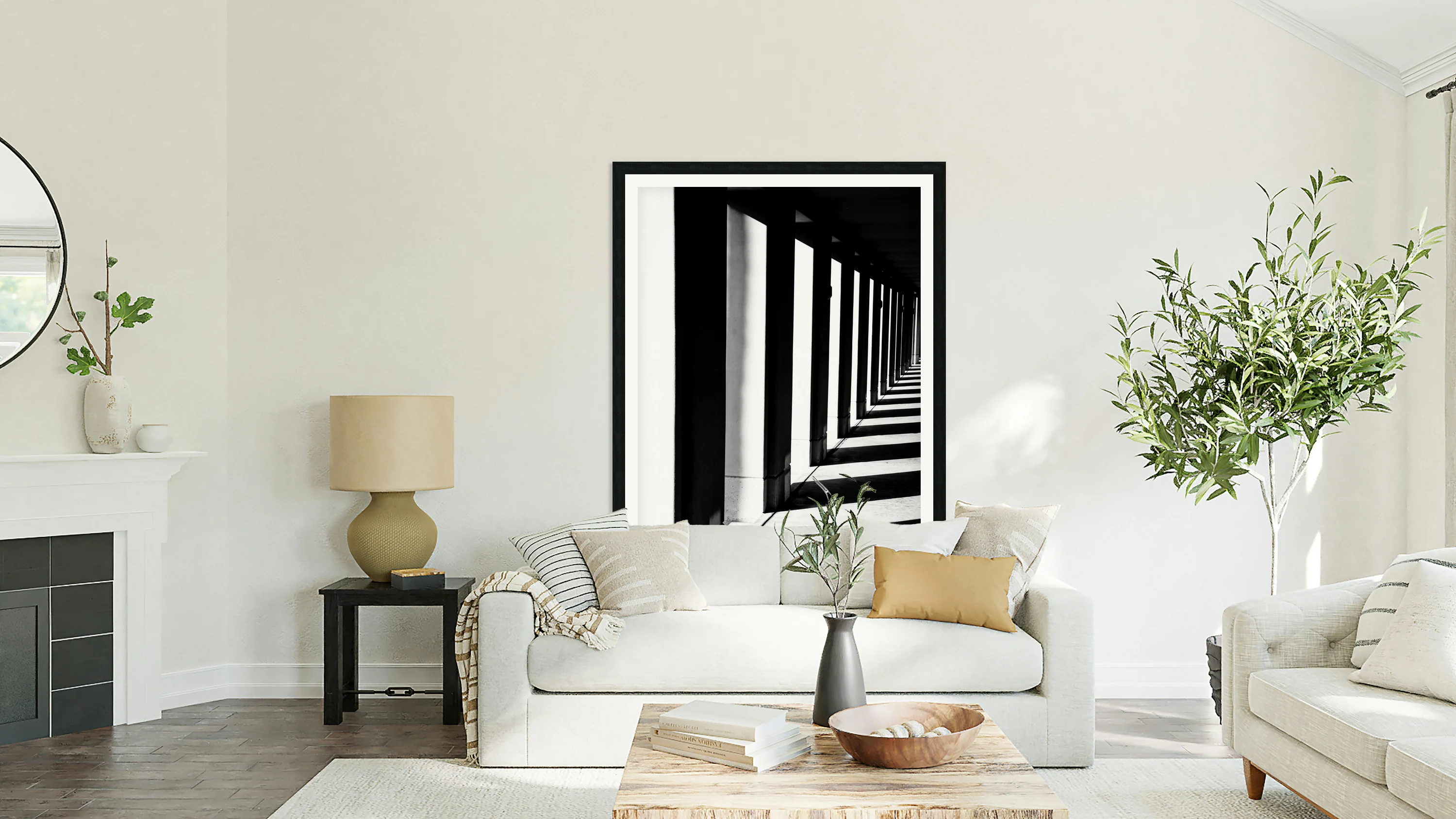 Abstract Pathway with Lines