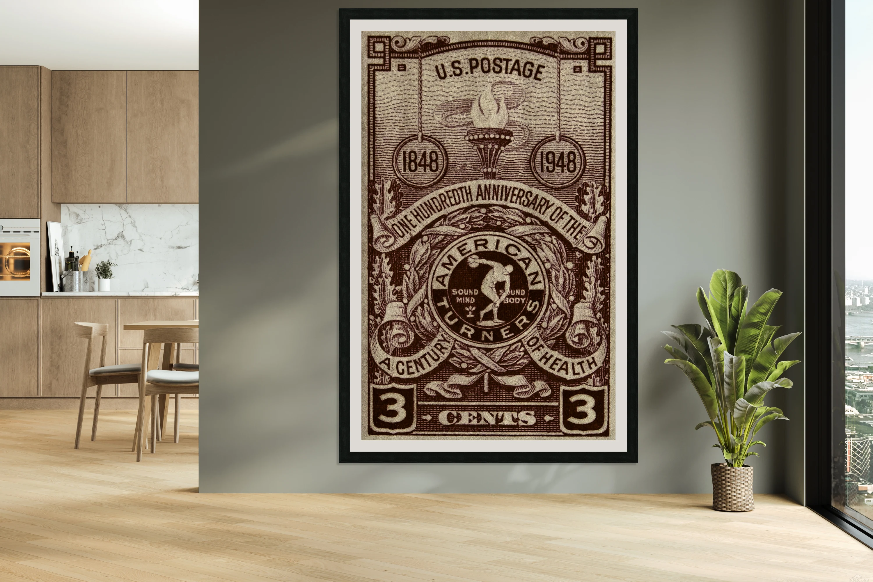 US Postage - Sepia