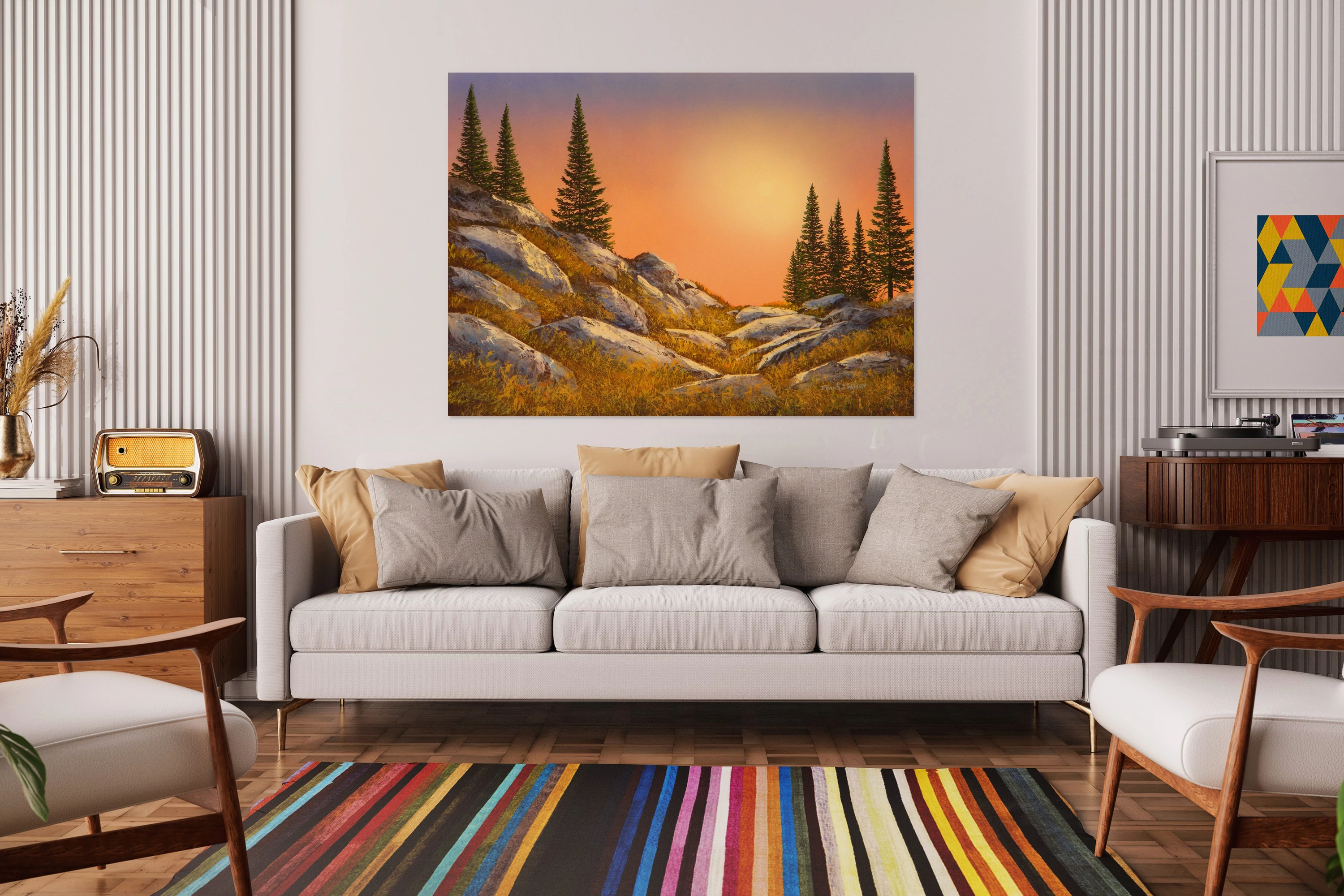 Sunset Spruces