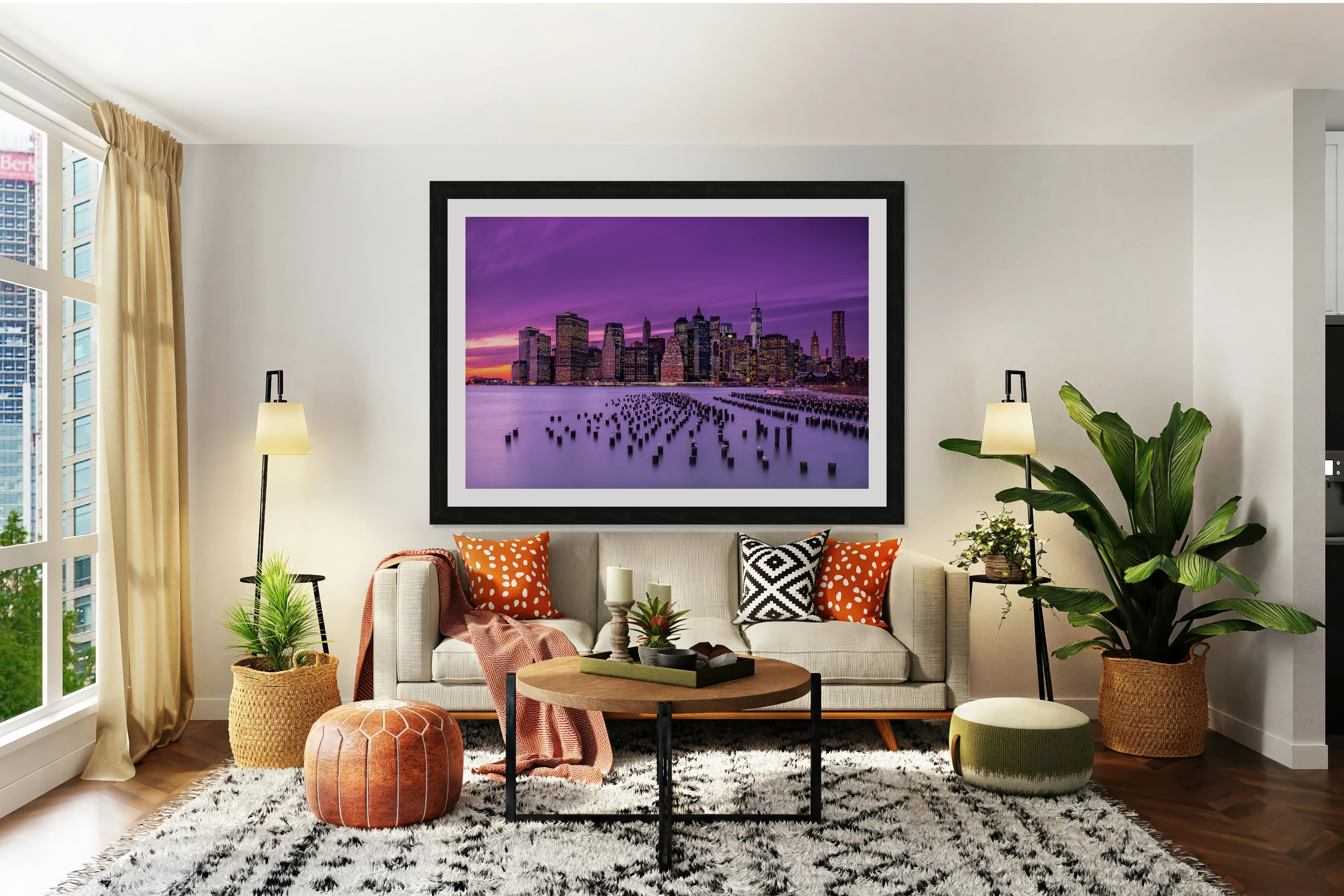 New York Violet Sunset