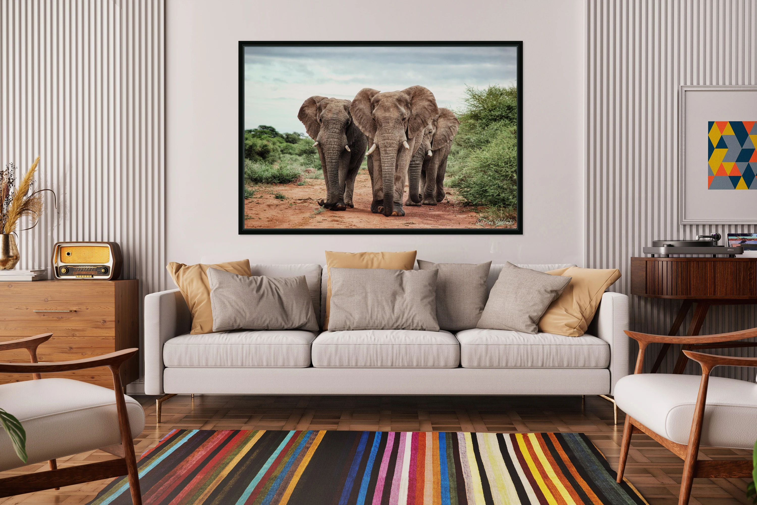 Three Elephant Bulls