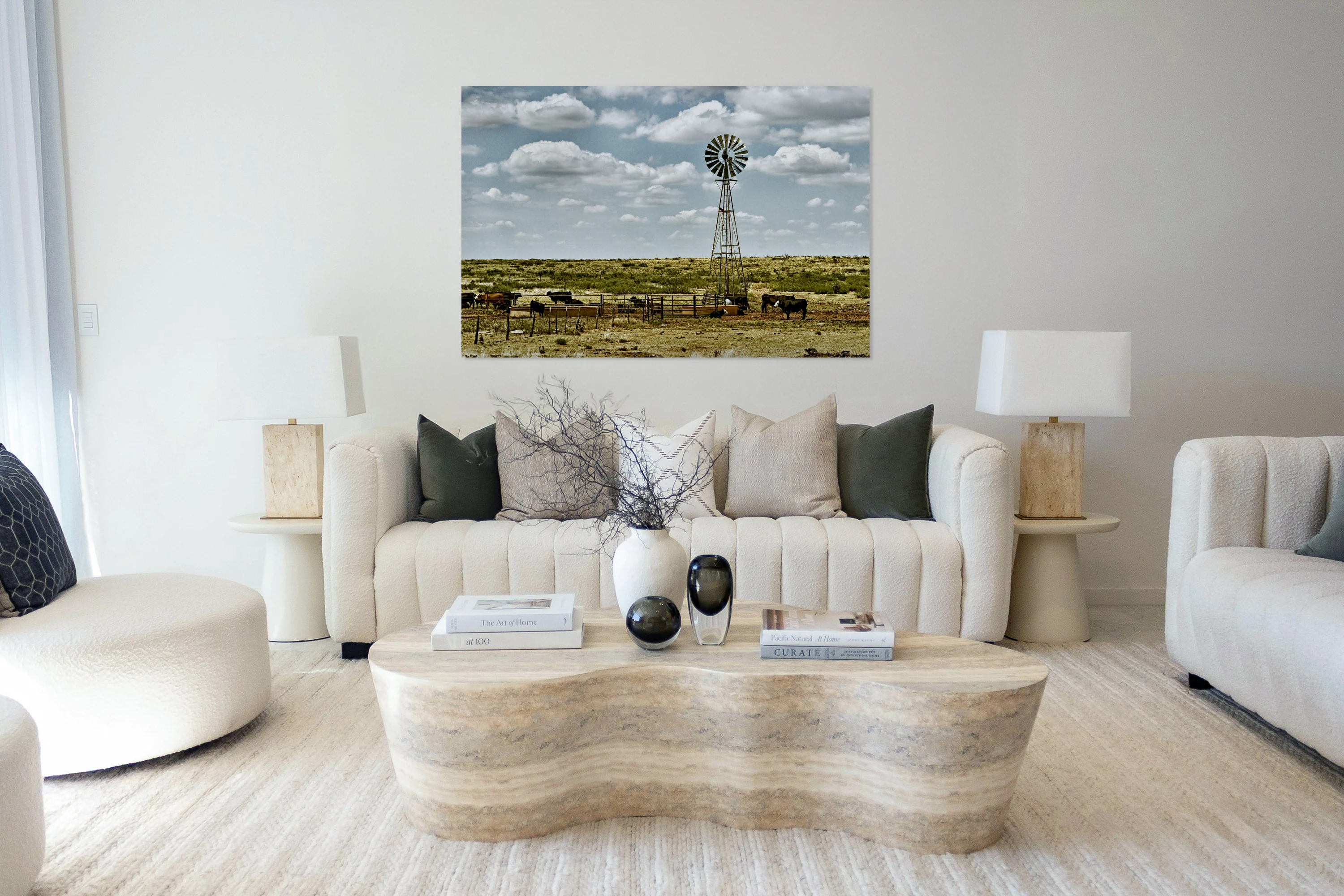 Cattle Ranch Watering Windmill