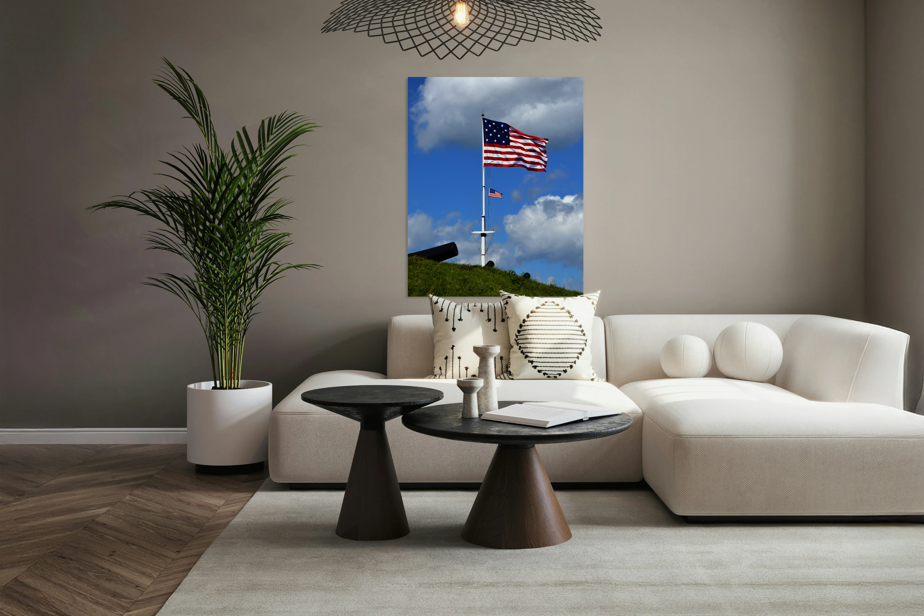 Two Flags over Fort McHenry