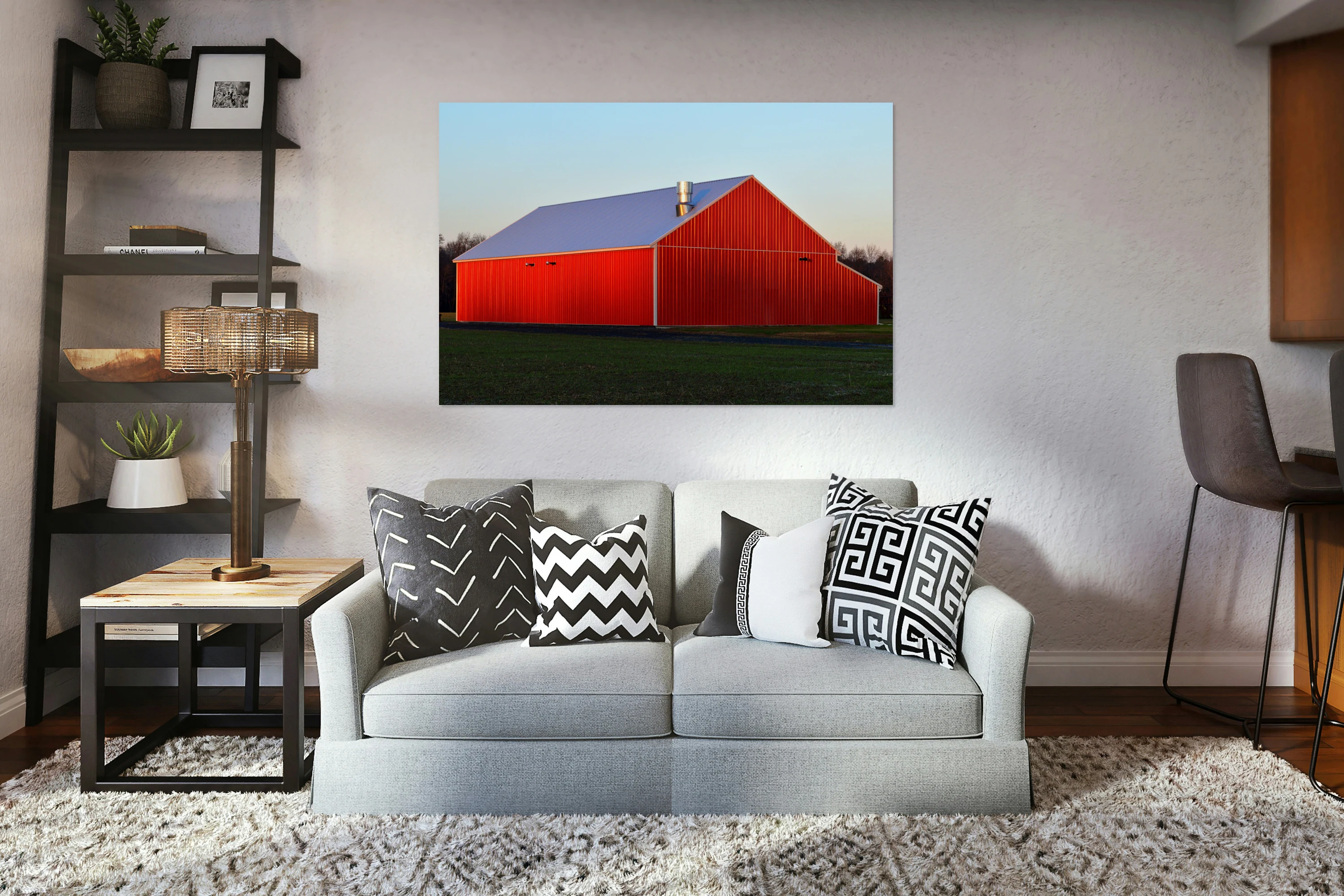 Plain and Simple Red Barn