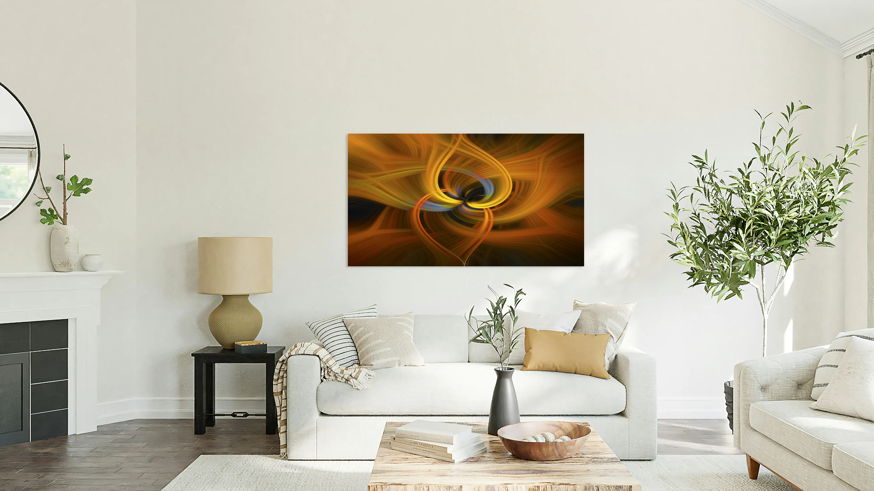 Orange Swirls