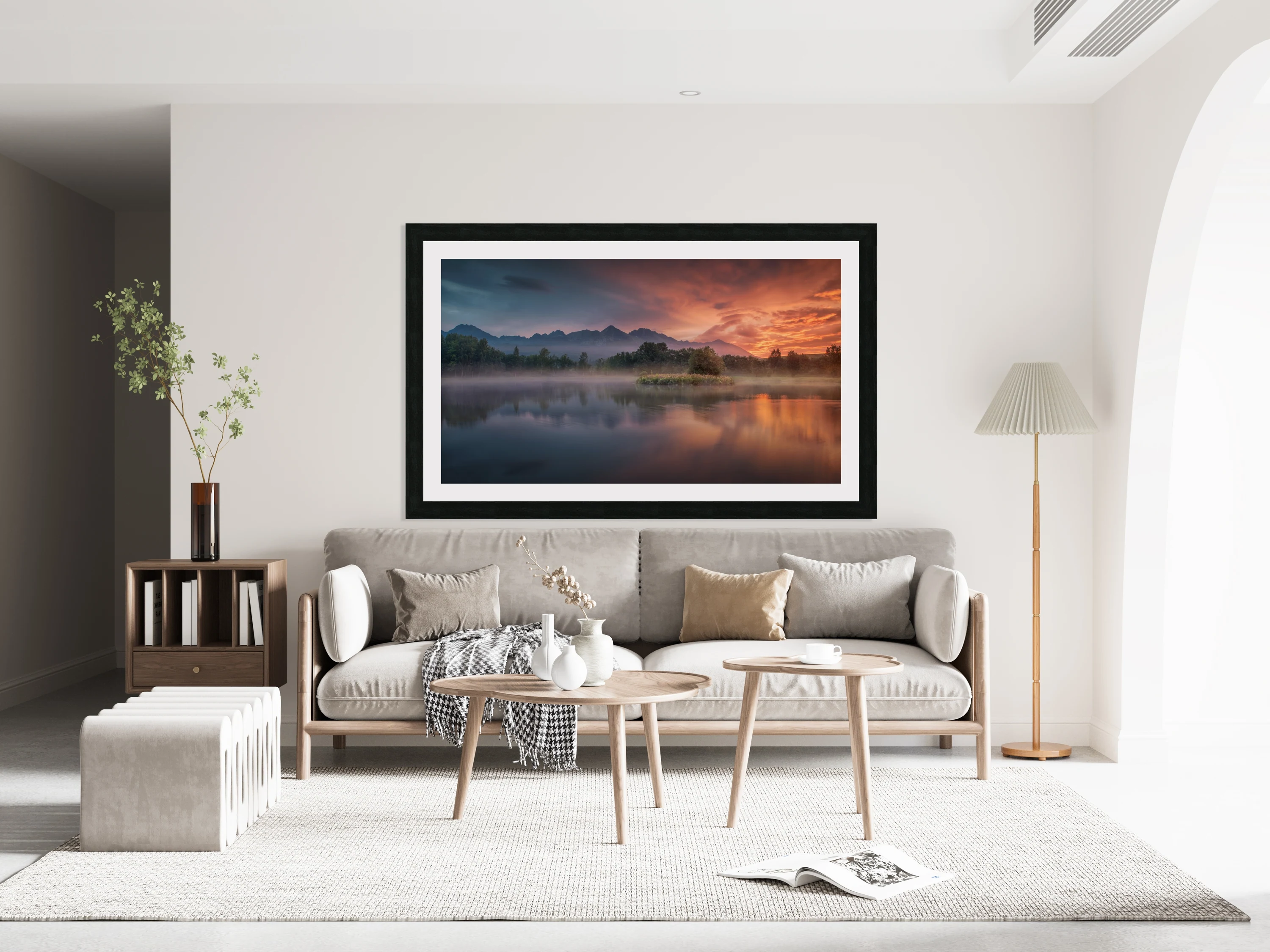 Daybreak by the lake