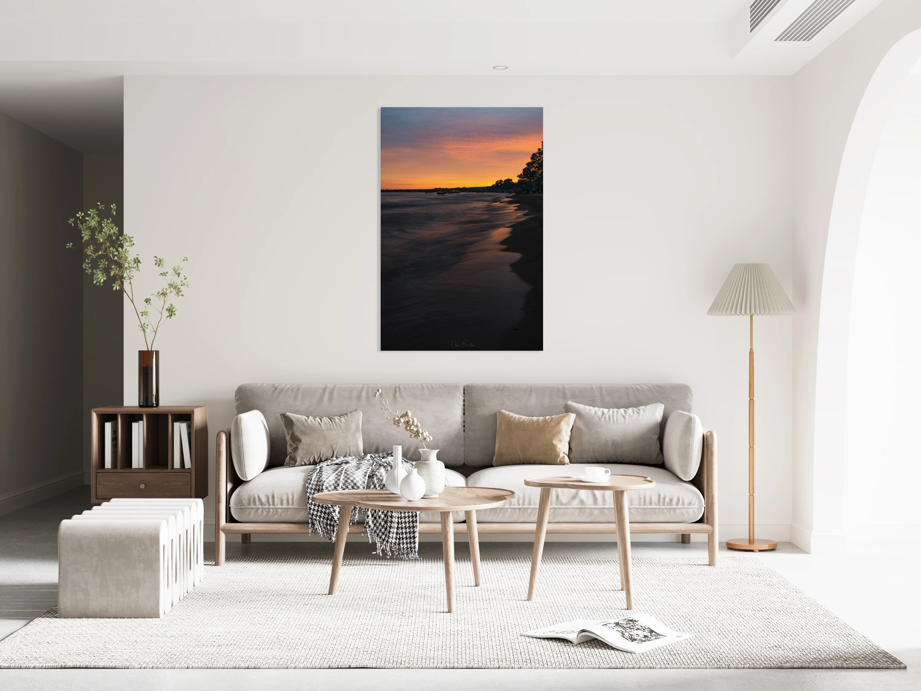 Floral Beach Sunset