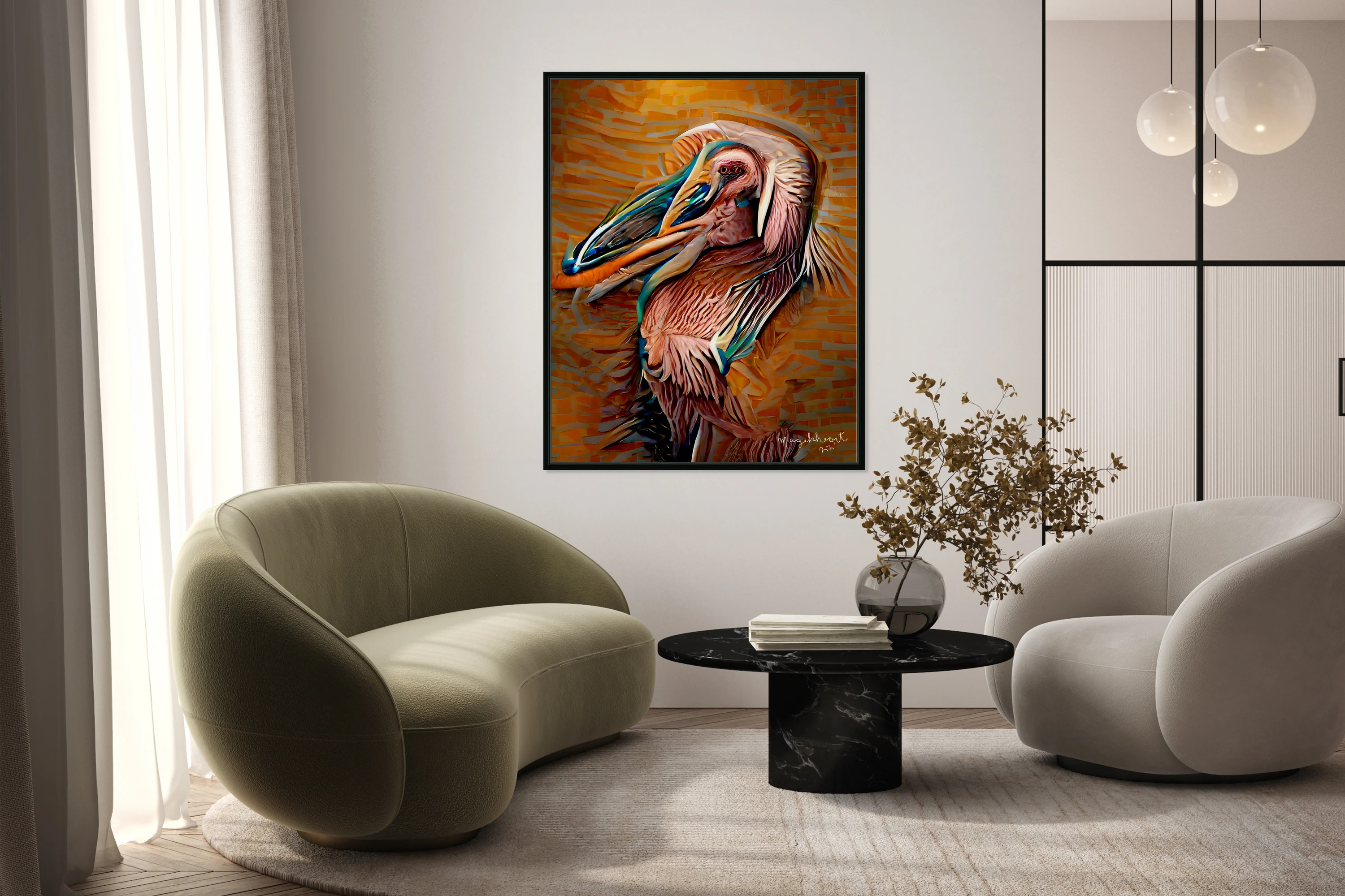 Abstract Pelican