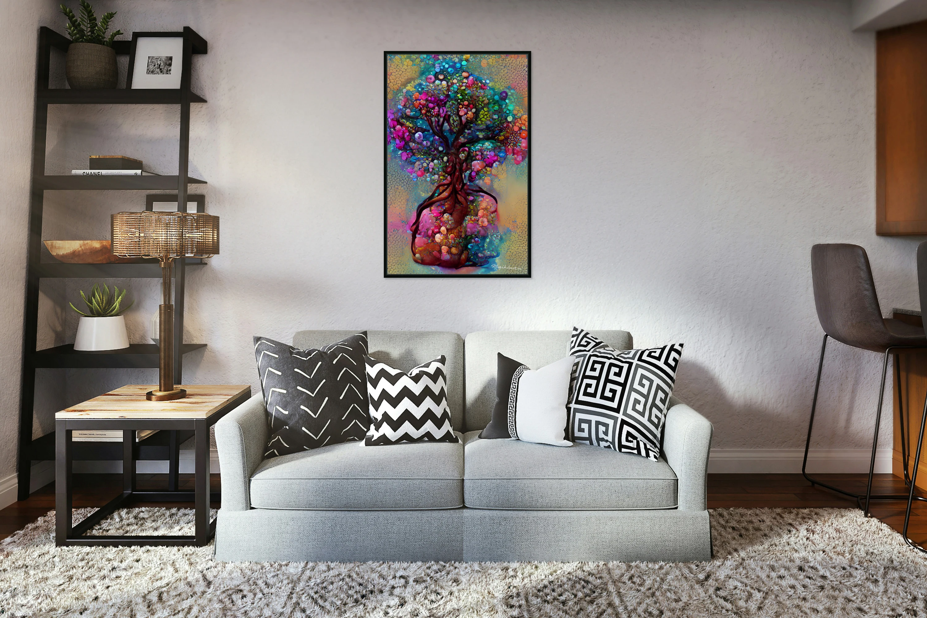 Rose Quartz Rainbow Tree