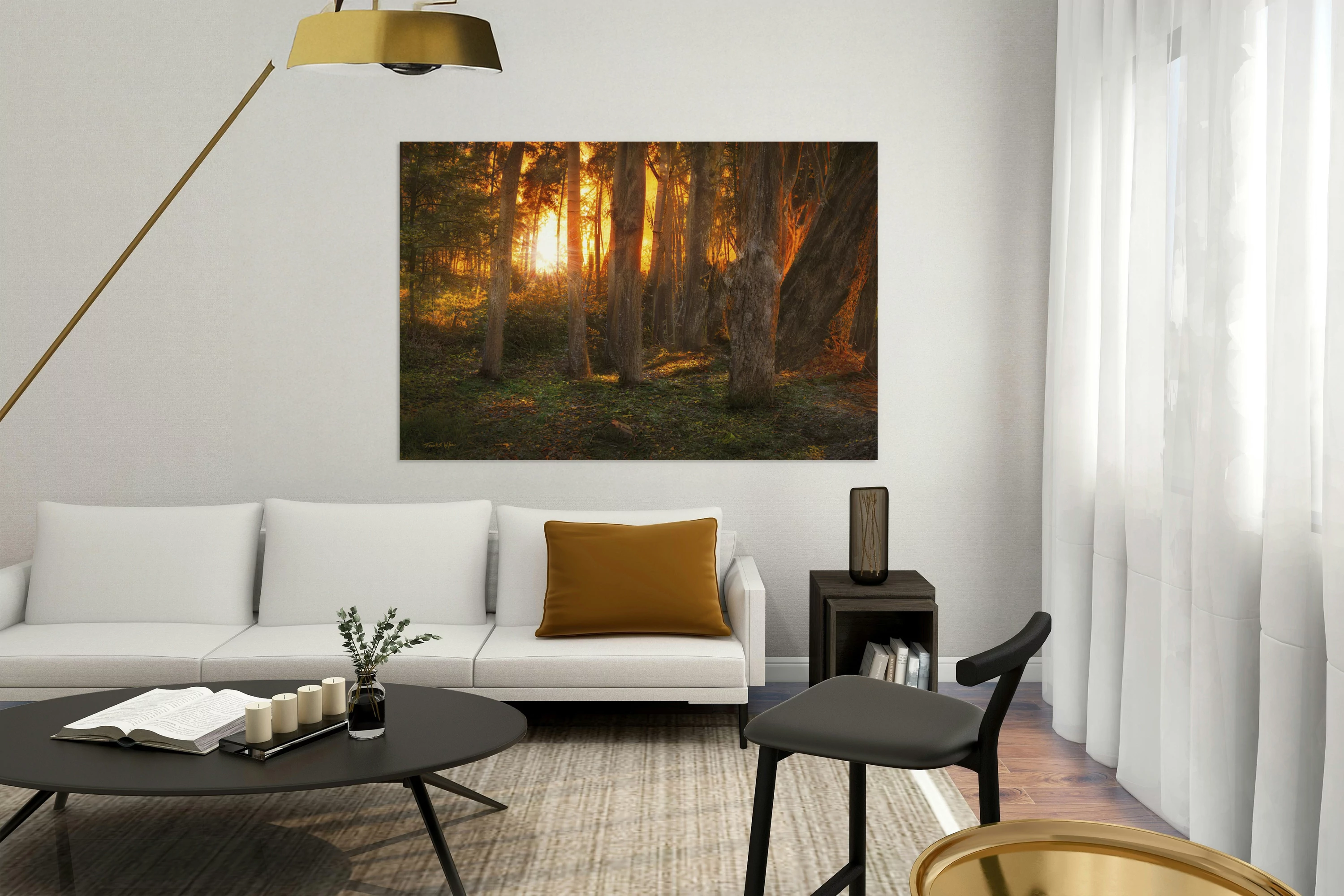 Sunset In The Forest