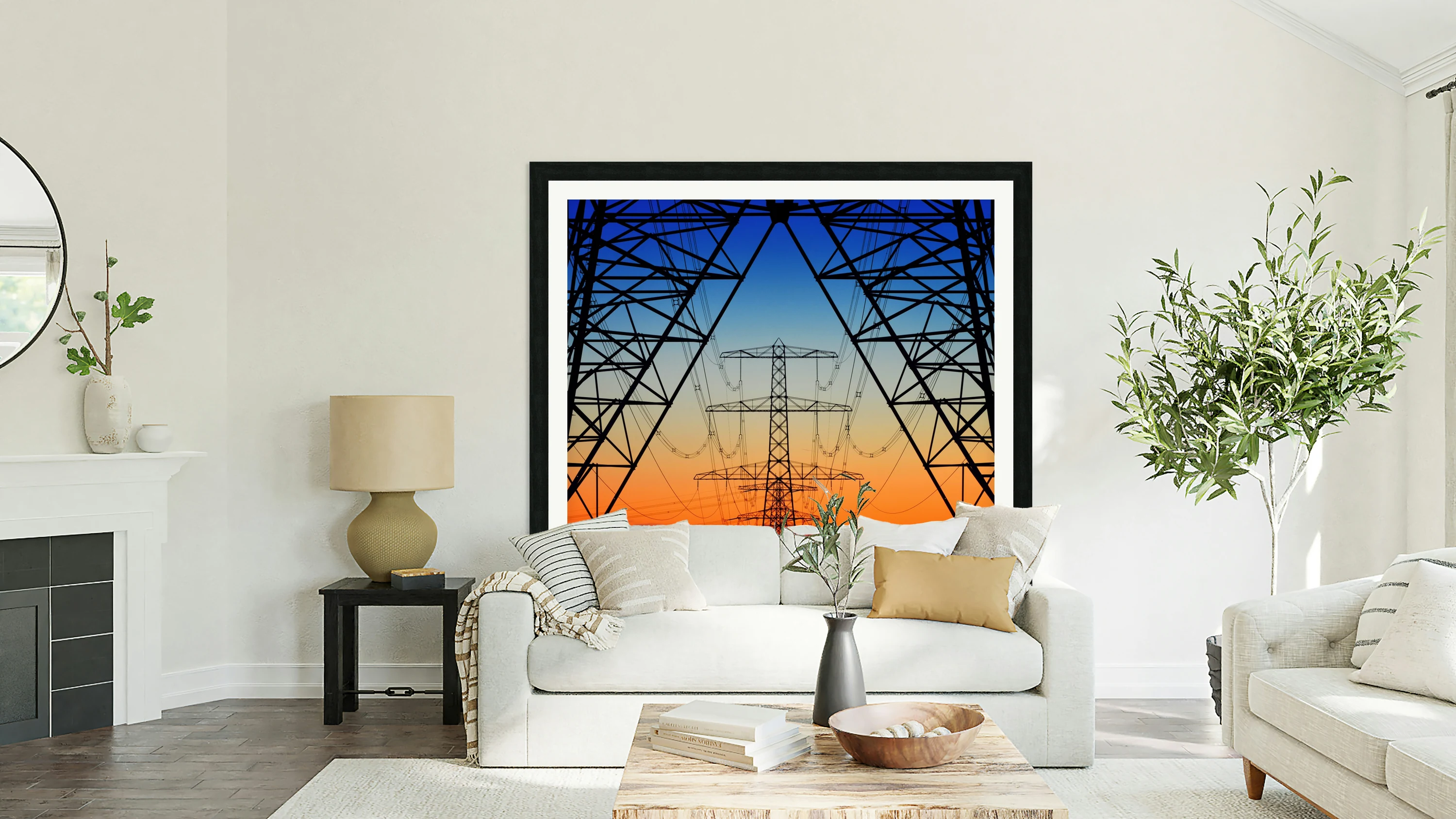 electric coloured sky