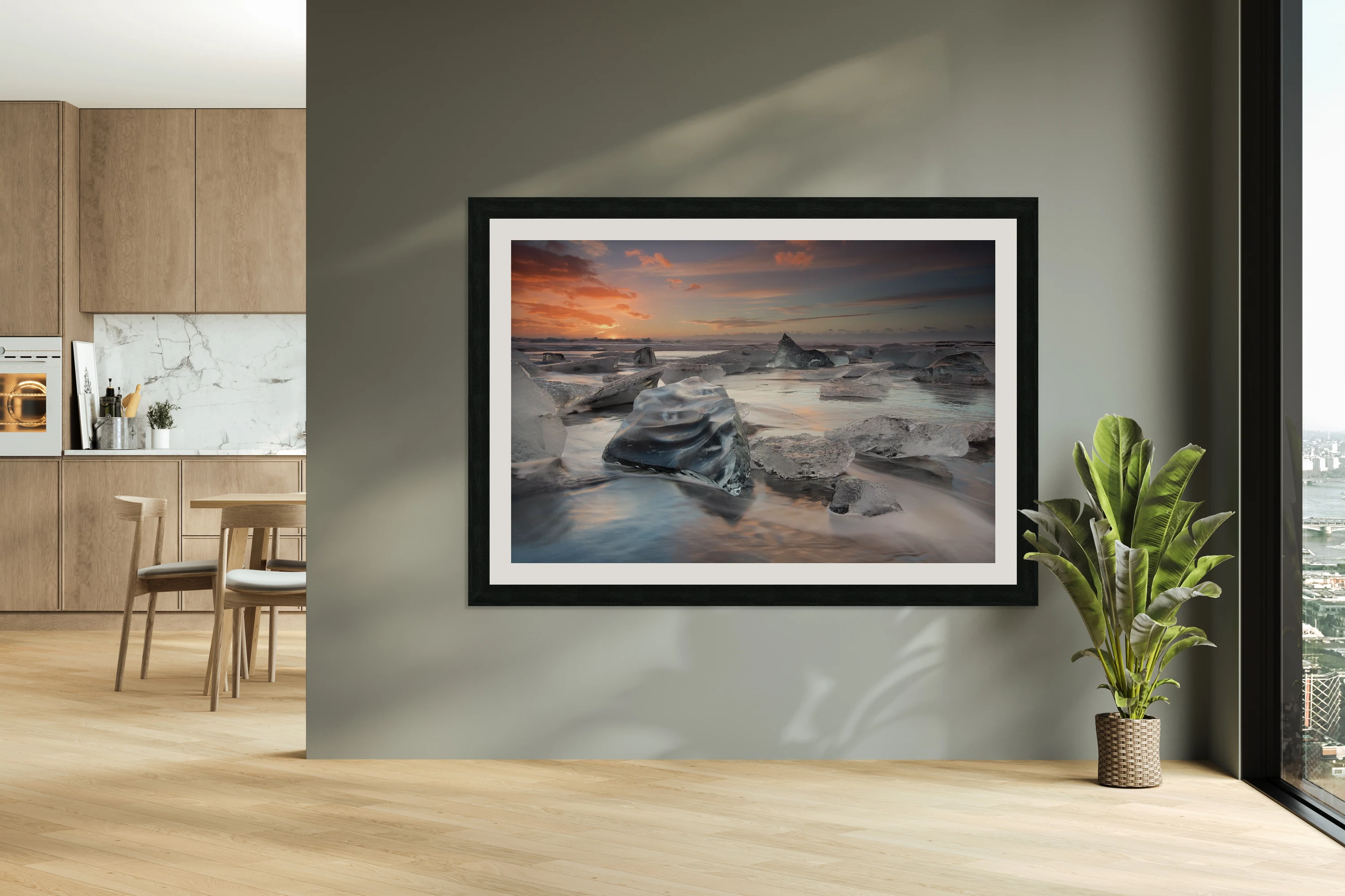 glacial lagoon beach