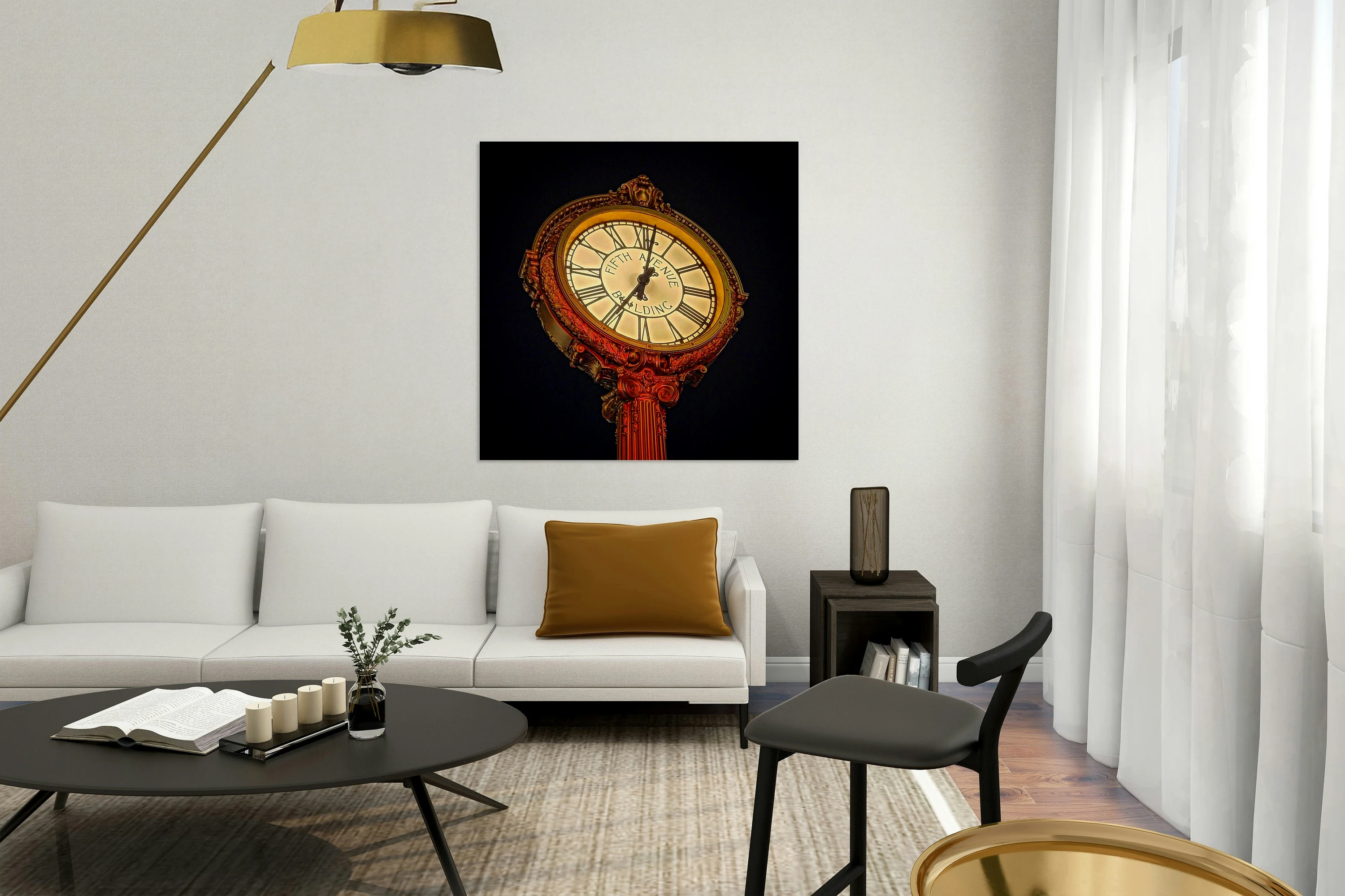NYC 5th Ave Building Clock