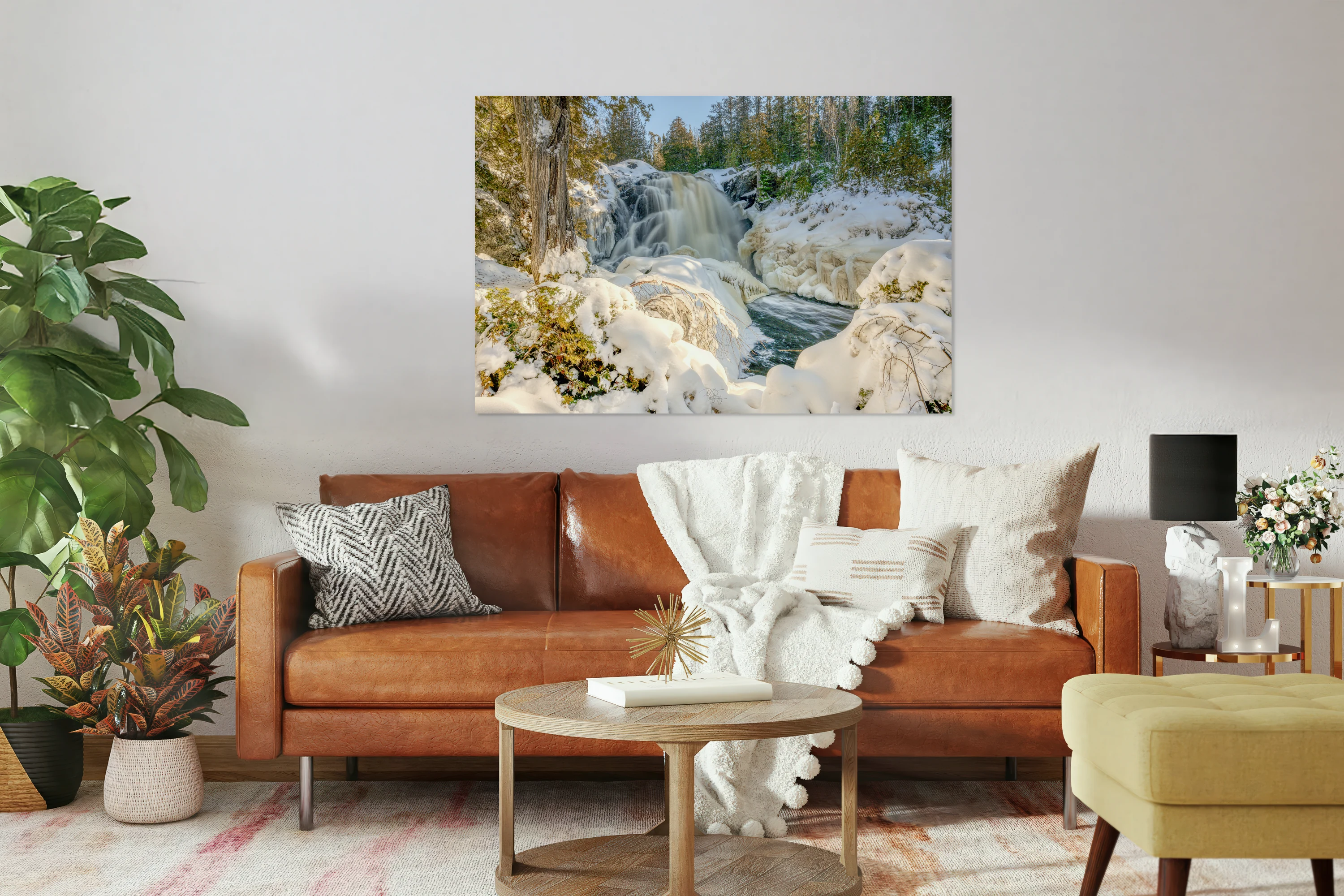Snowy Waterfall