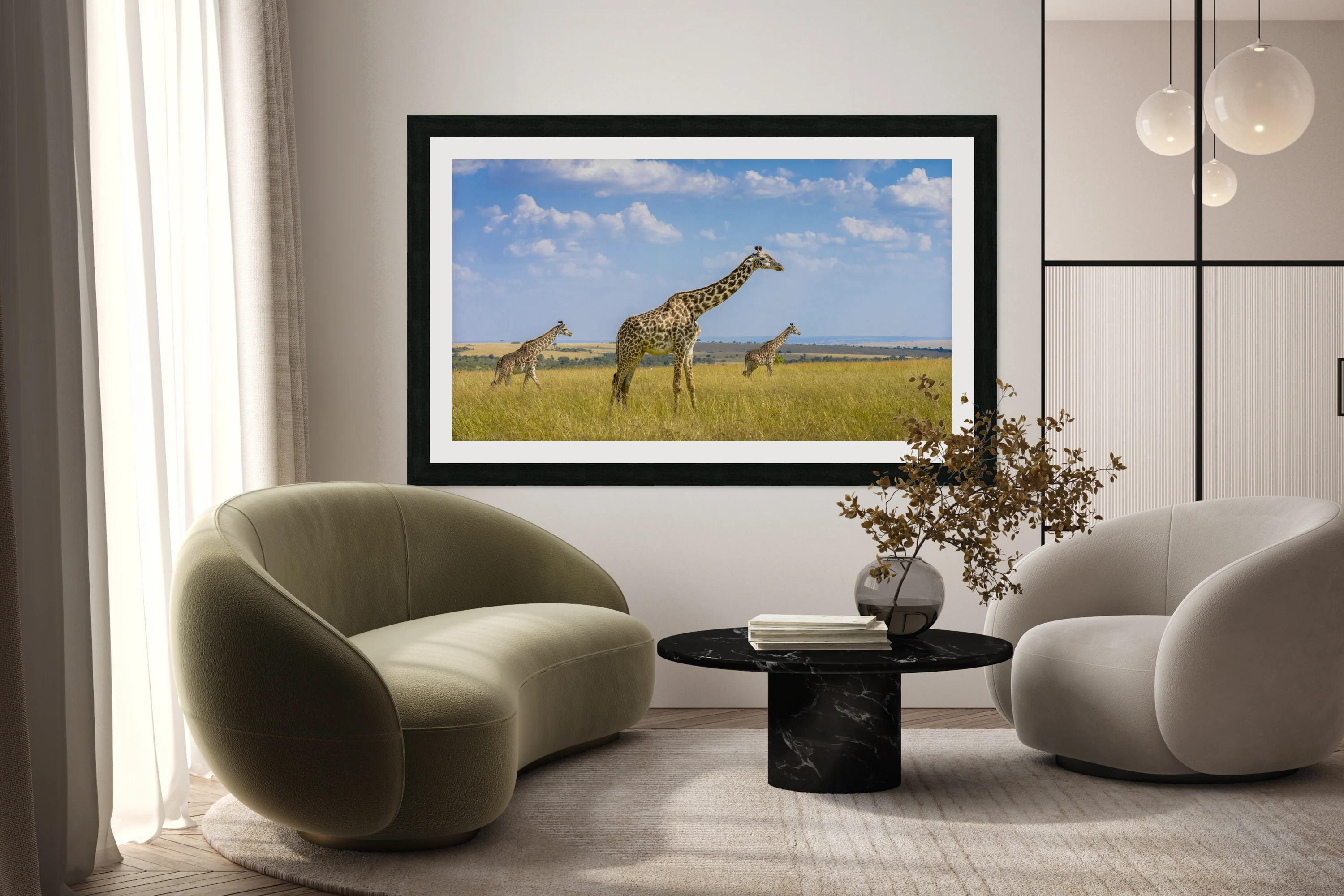 Trio Giraffes