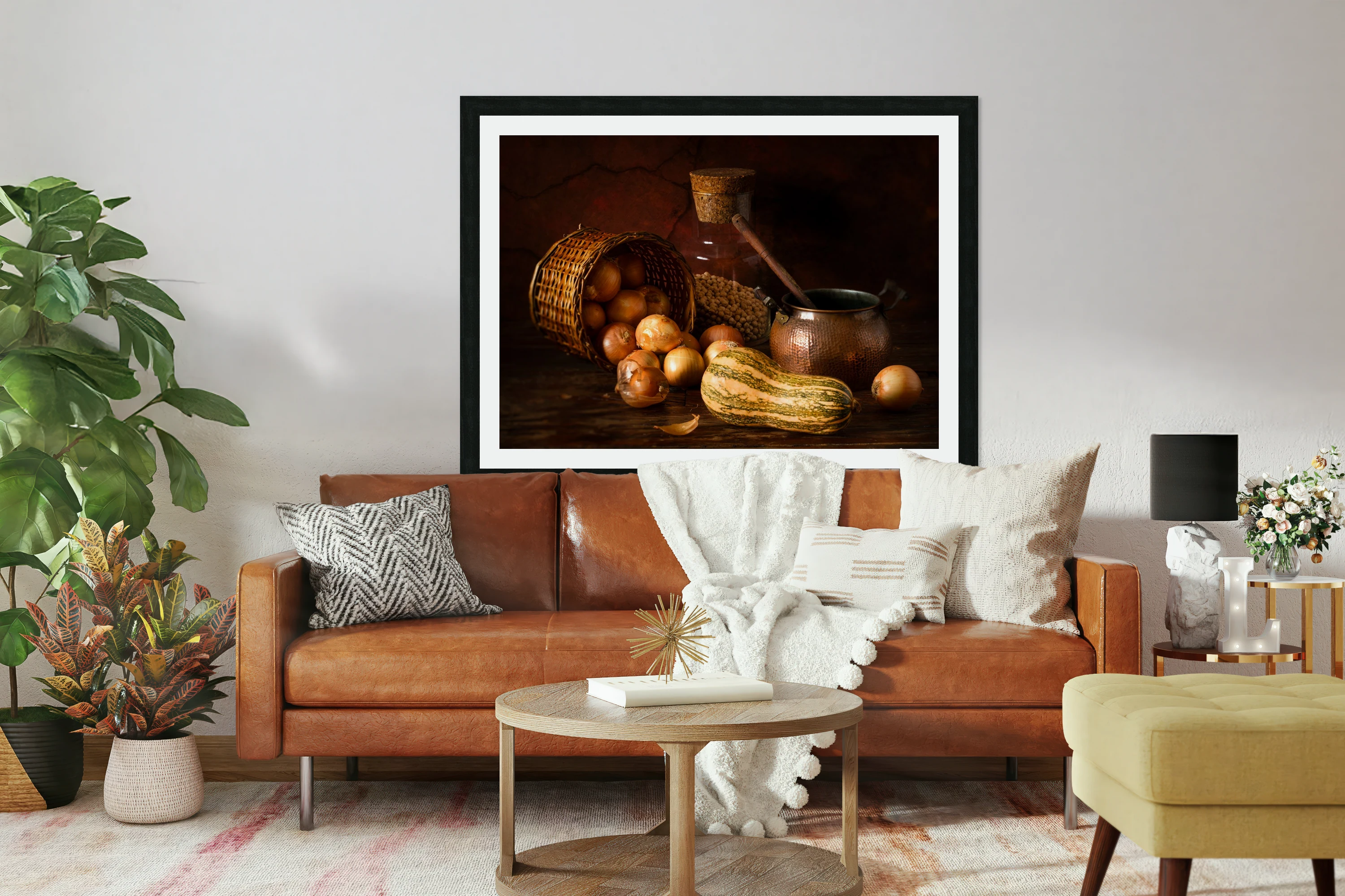 Onions and pumpkin