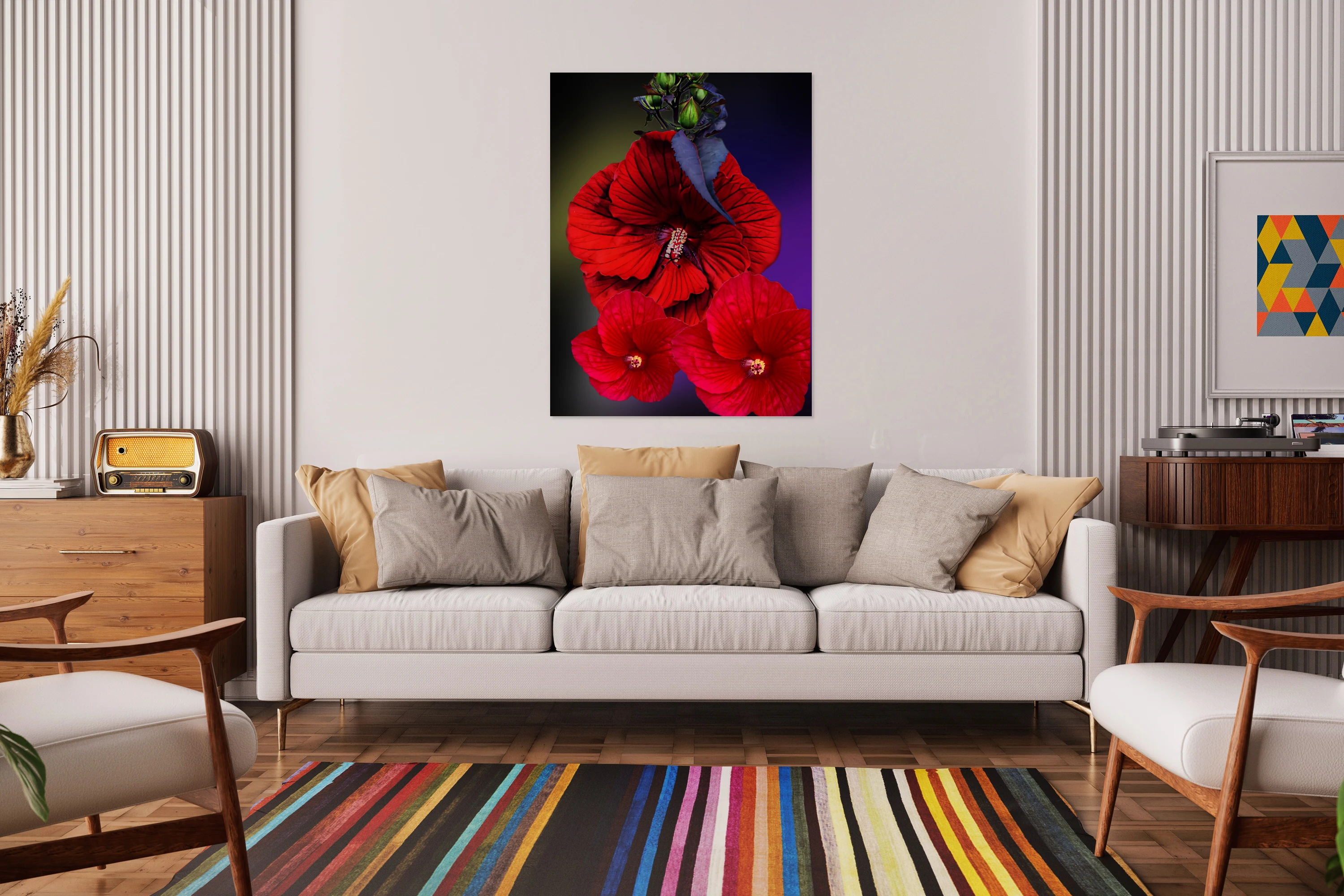 Hibiscus rouge.