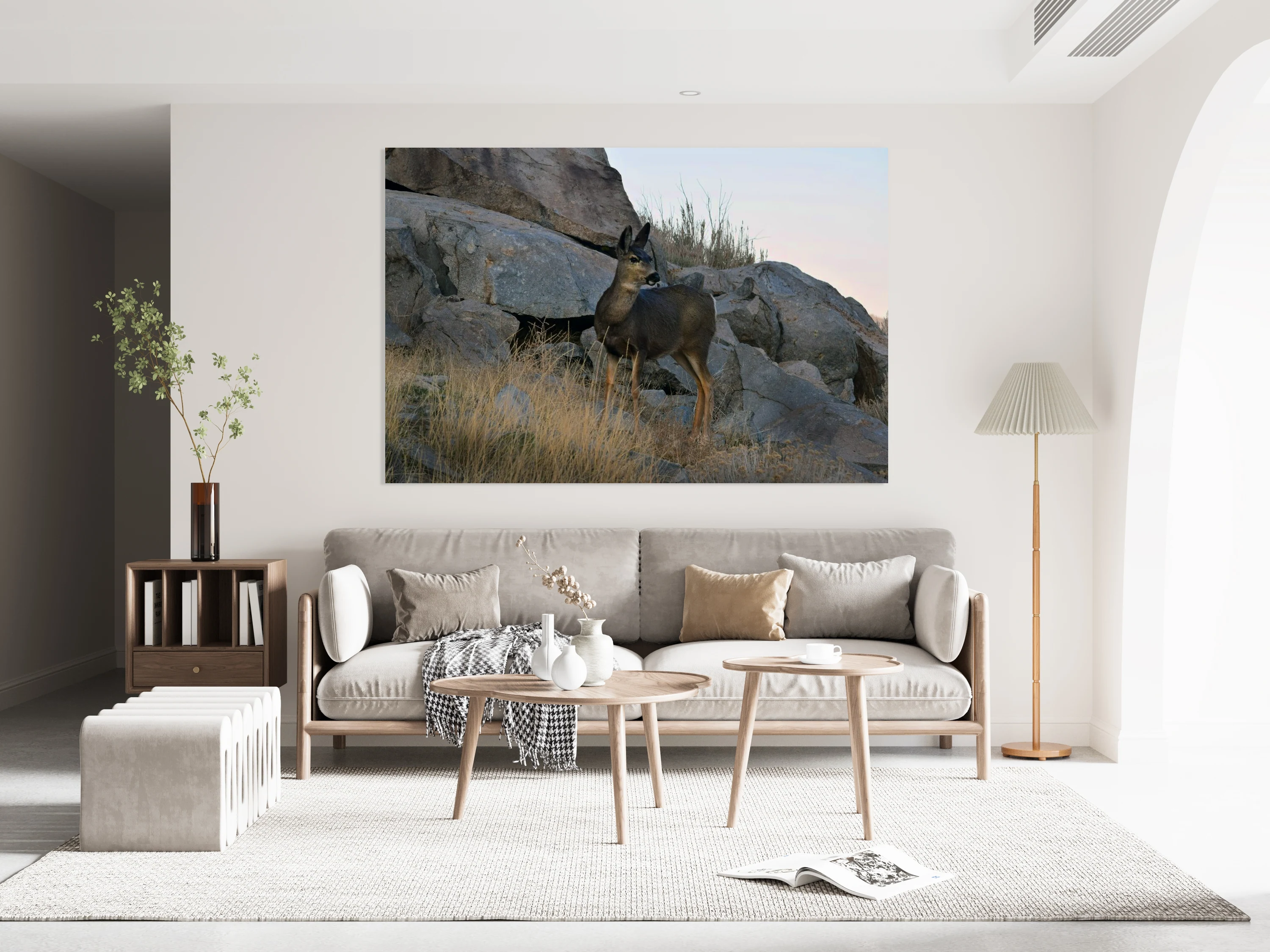 Doe Among Rocks