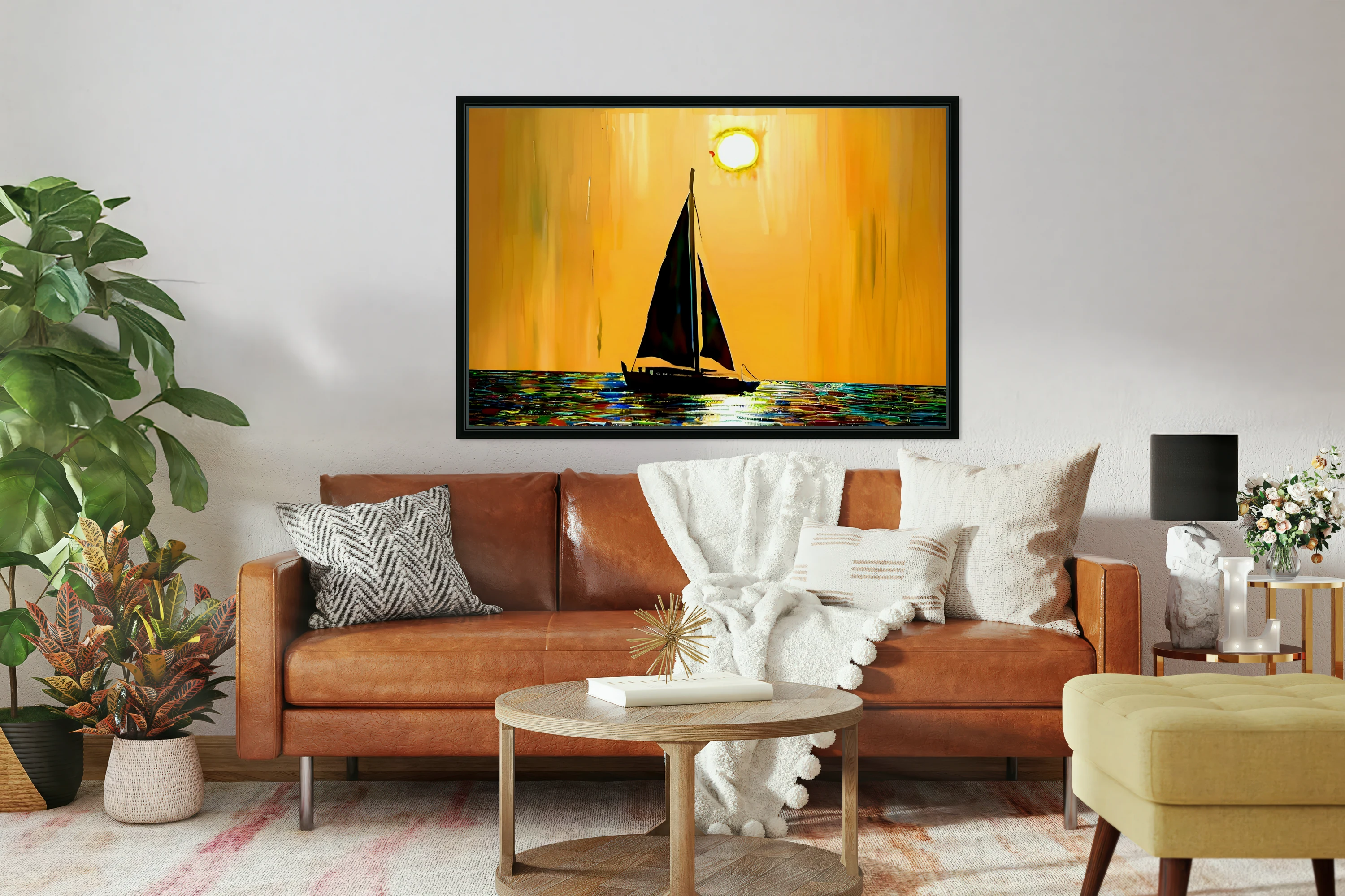 Sunset Sailboat Sailing