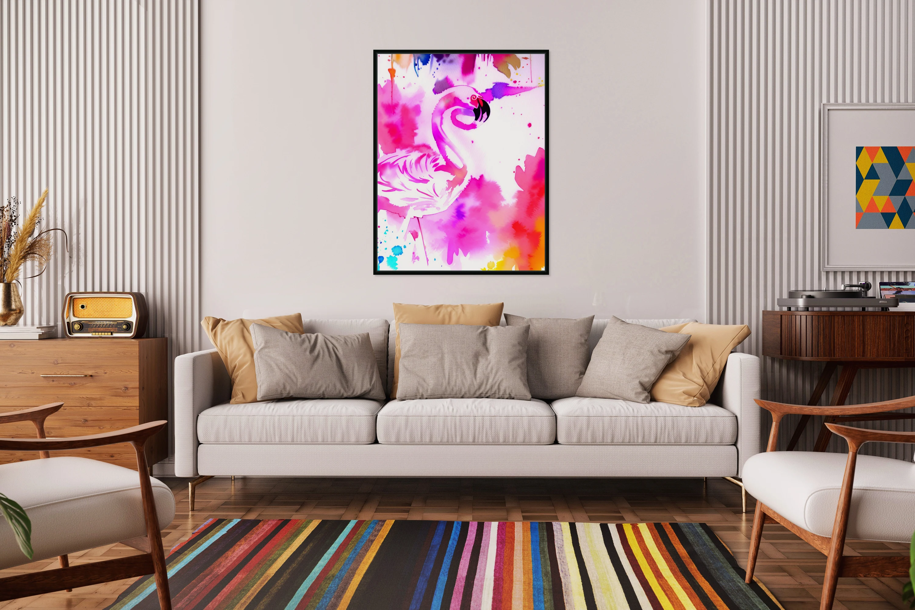 Flamingo Pink Splash 