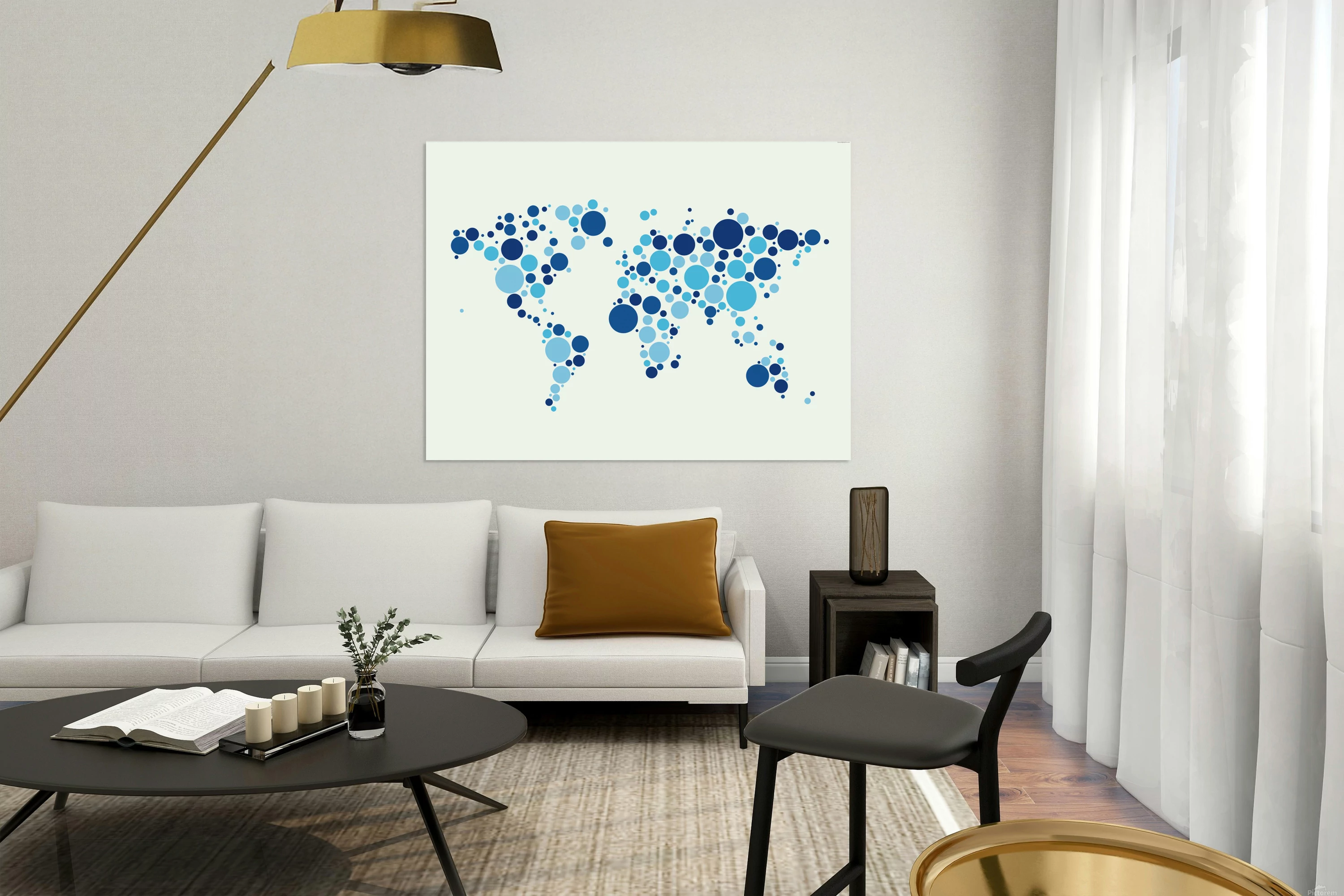 Dotted World Map