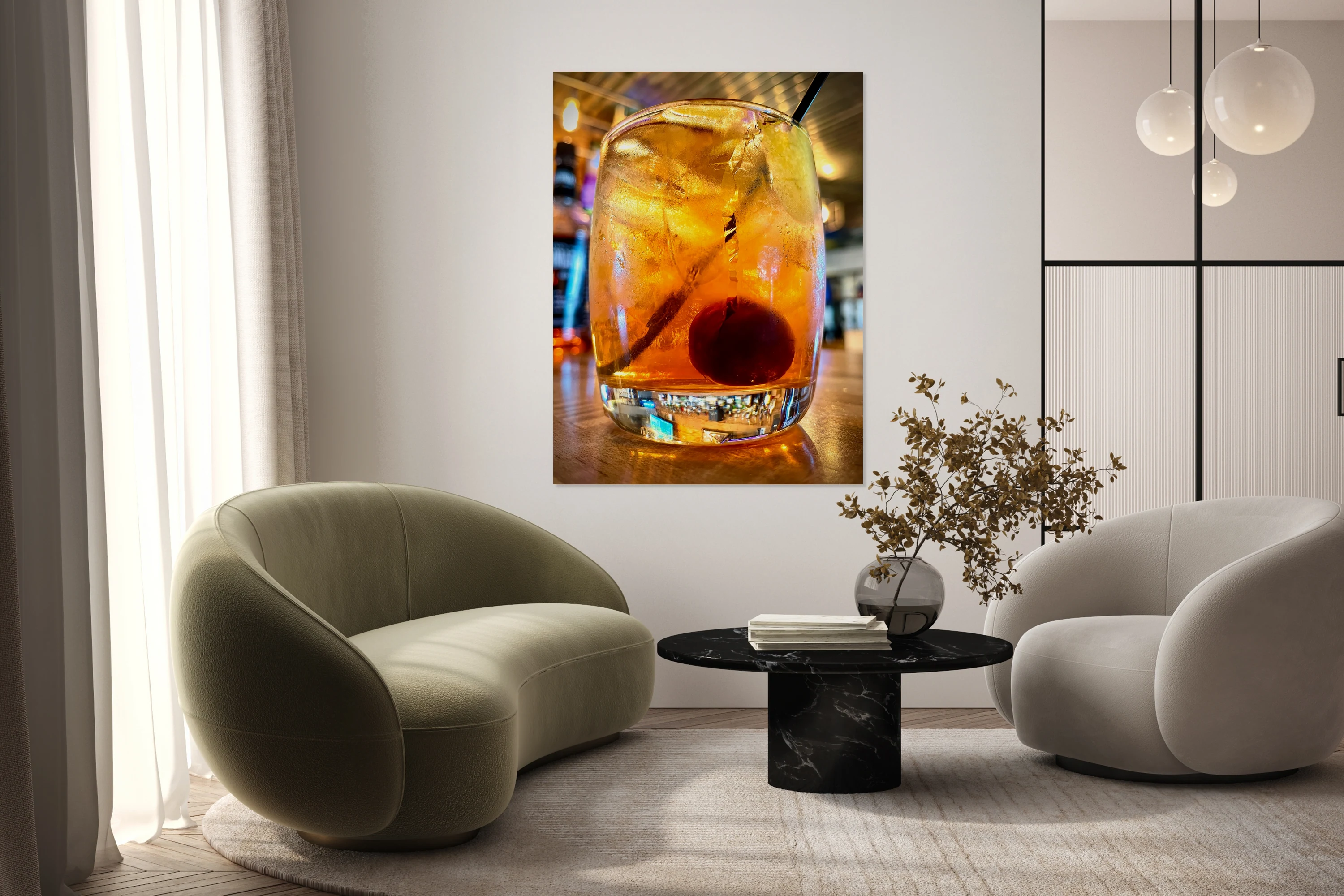 Smoky Old Fashioned Cocktail