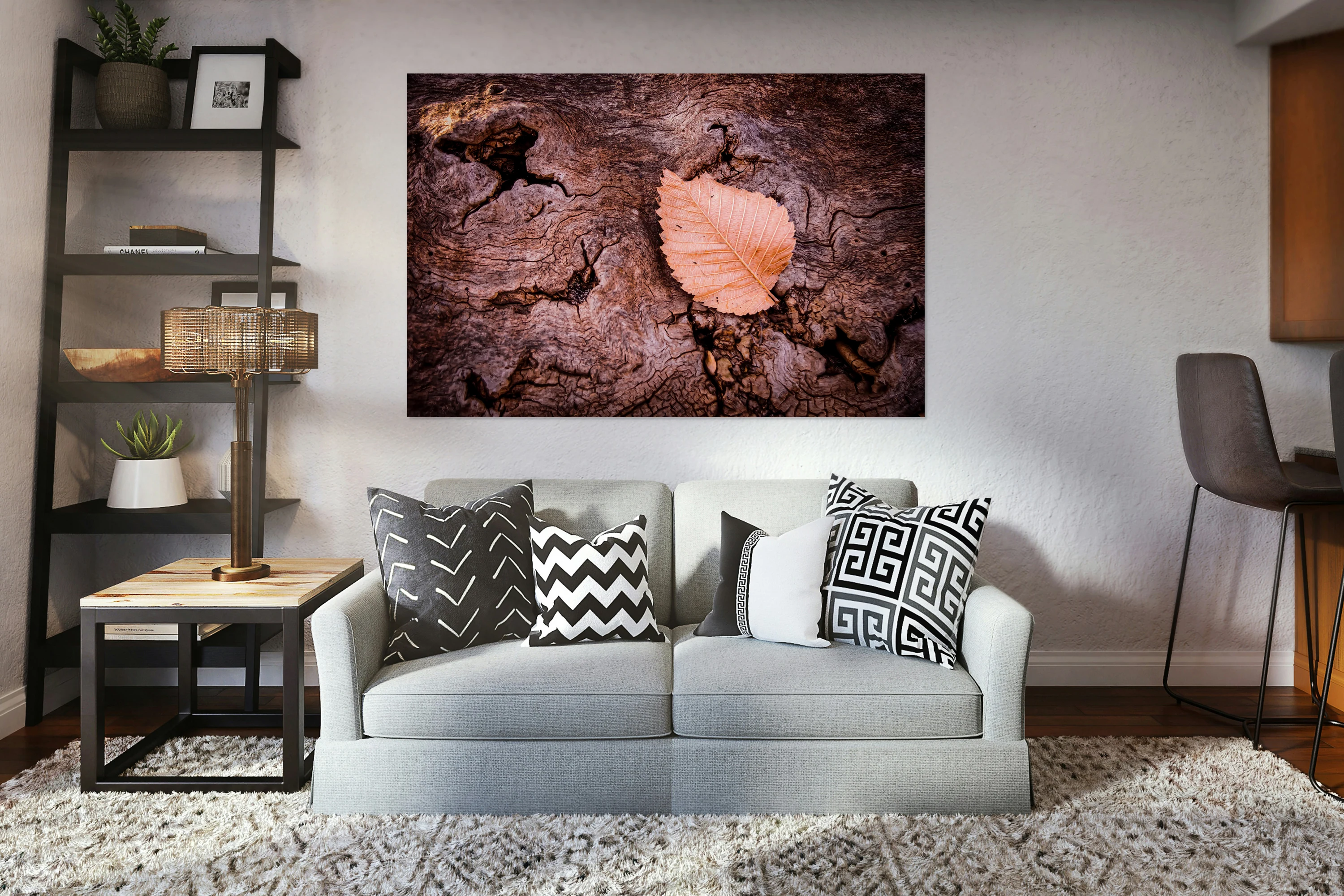 A Leaf On A Log
