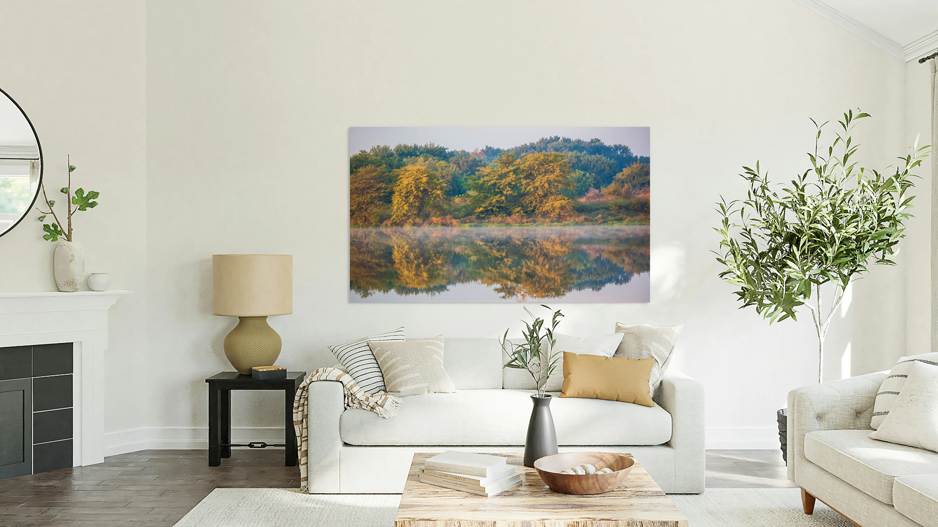 Autumn Lake Reflection