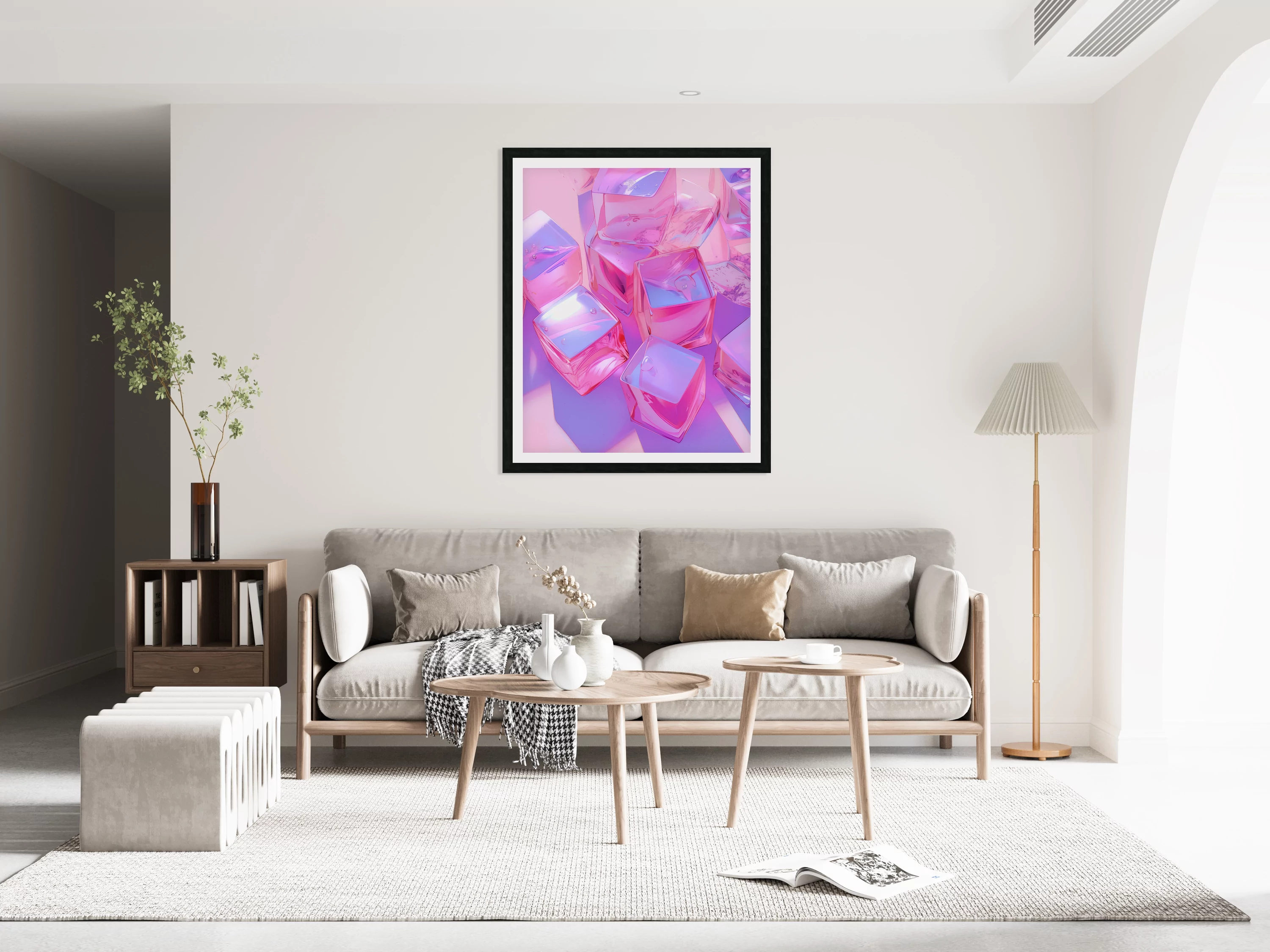 Pink Ice Cubes