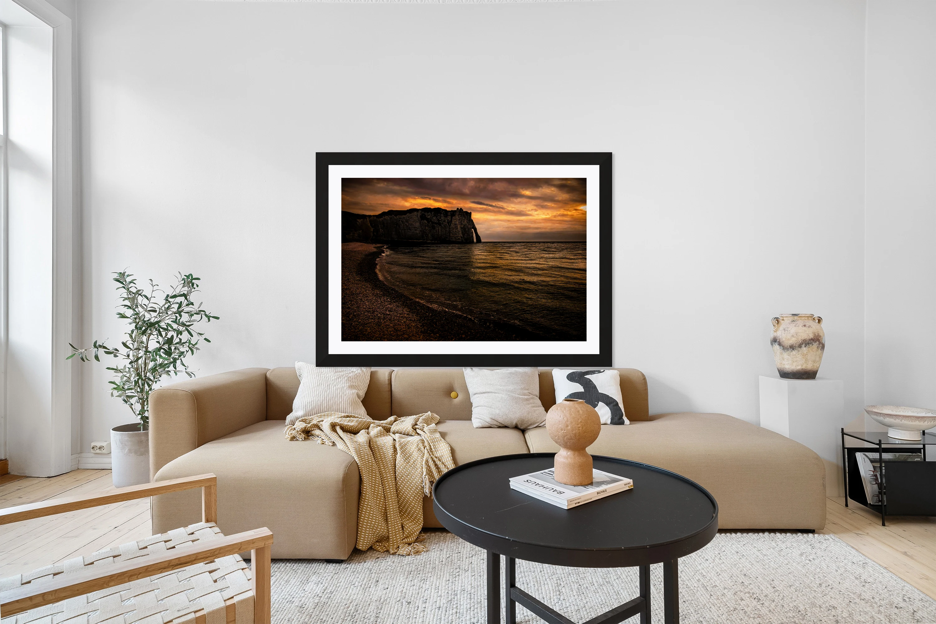 Etretat Cliff Sunset