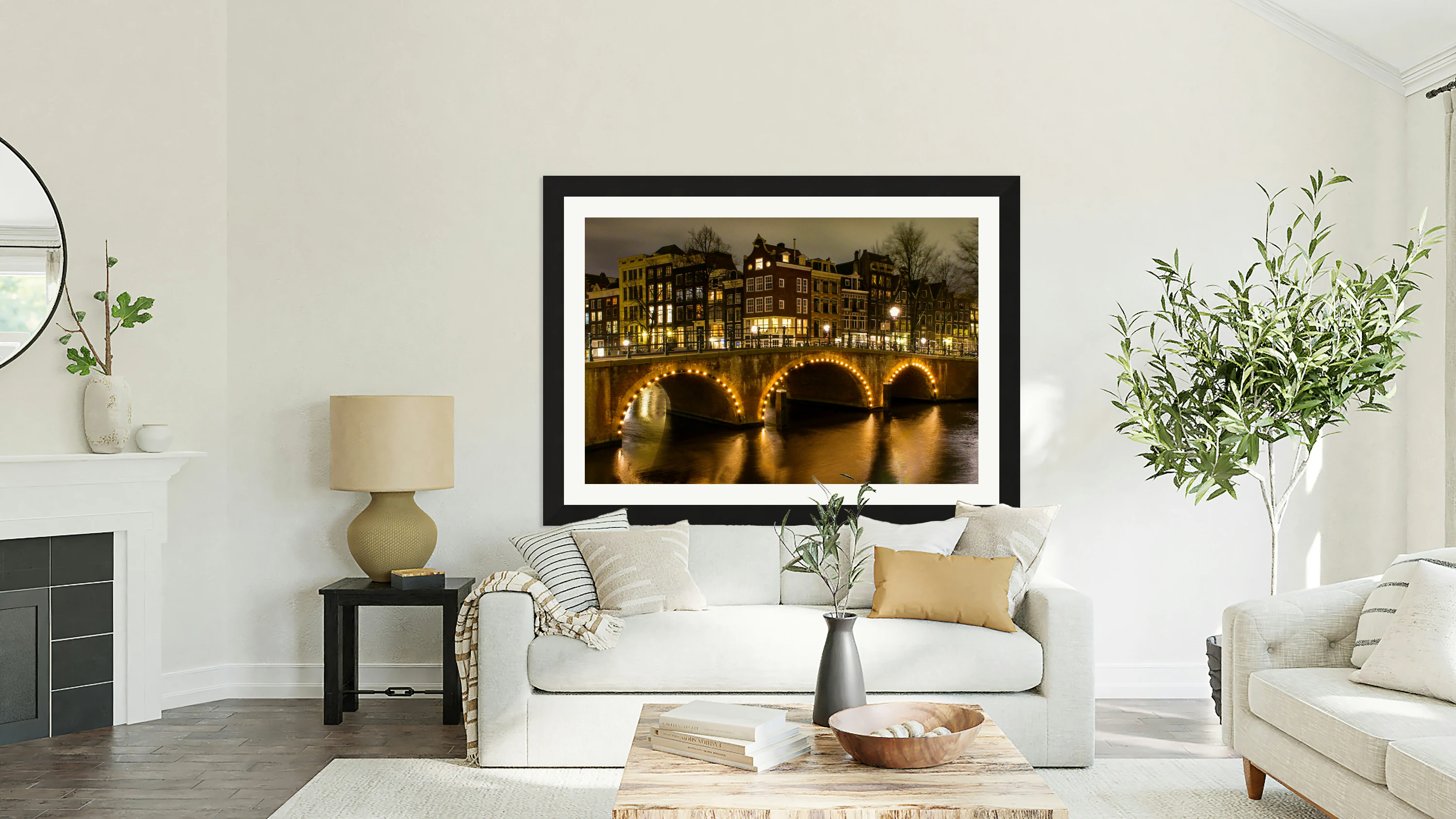 Old Amsterdam Canals Evening