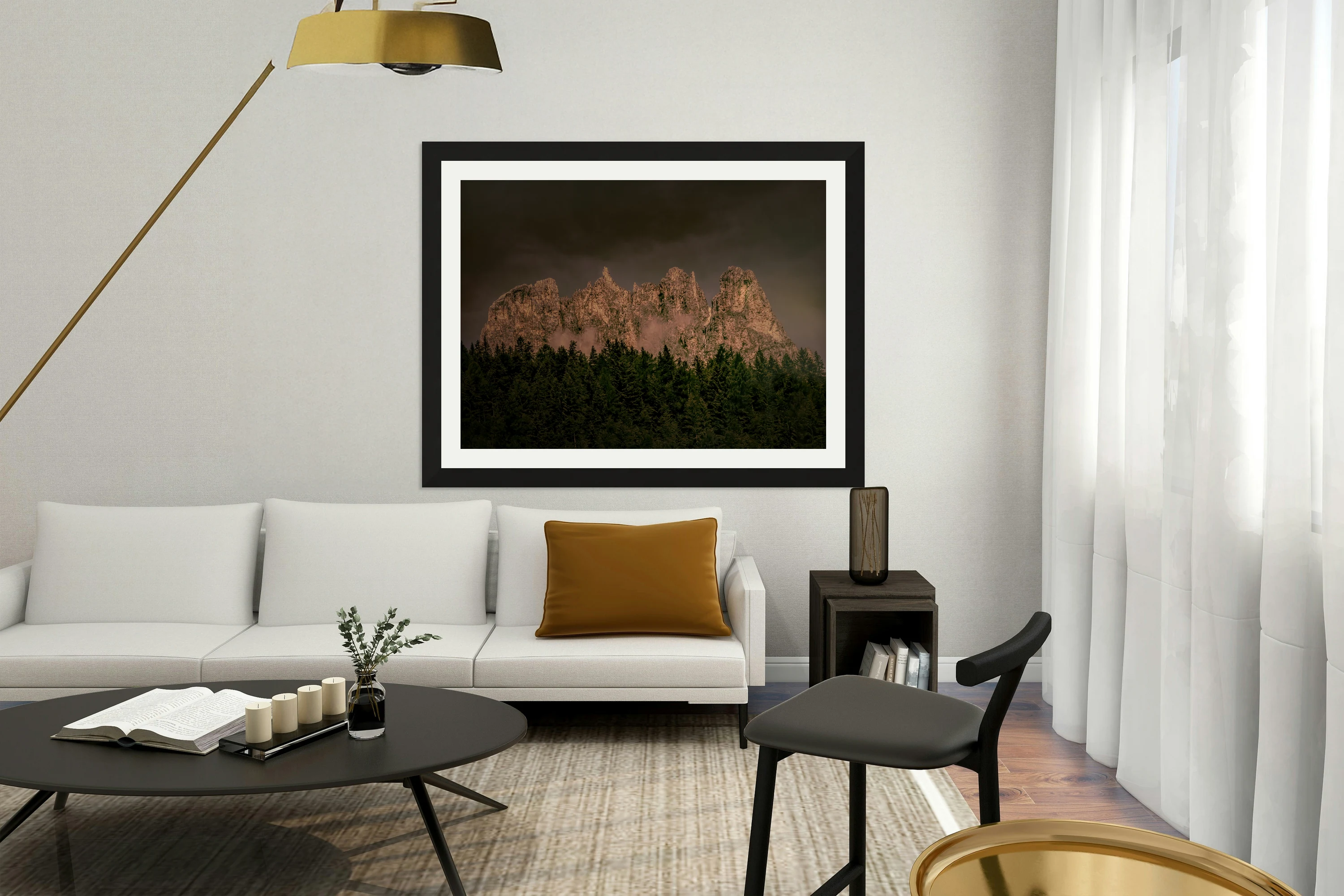 Dolomite Mountain Ridges