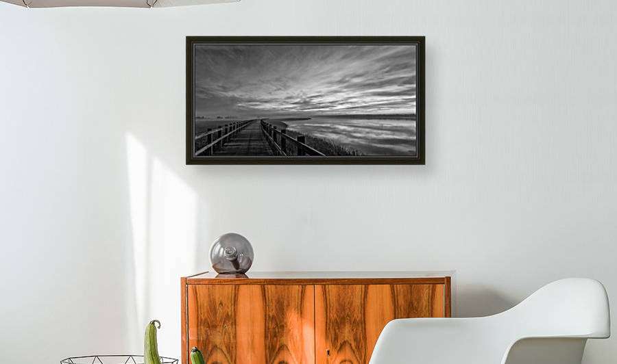 The long wooden footbridge. Dark version. by 1x