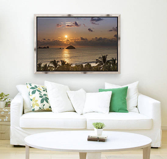 Sunset over the islands in front of Ixtapa; Ixtapa, Mexico by PacificStock