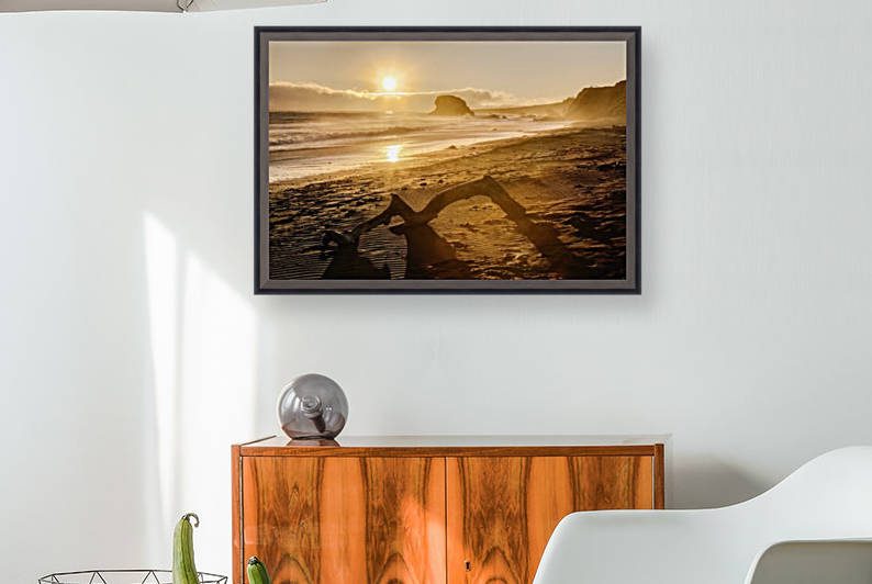 Seashore at sunset, San Simeon State Park; California, United States of America by PacificStock