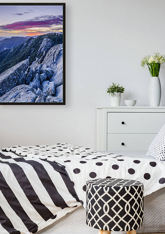 View from Moro Rock at dusk, Sequoia National Park; California, United States of America by PacificStock