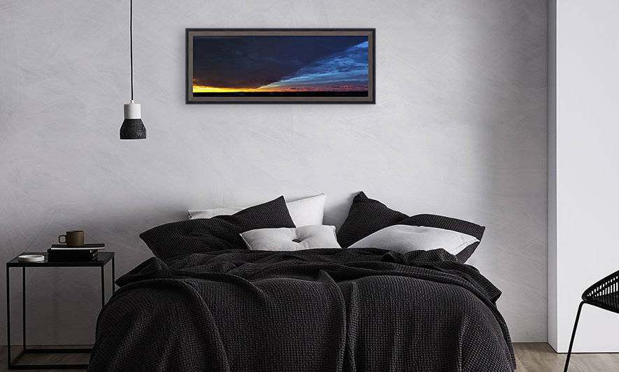 Dramatically glowing Chinook cloud formation at sunrise; Calgary, Alberta, Canada by PacificStock