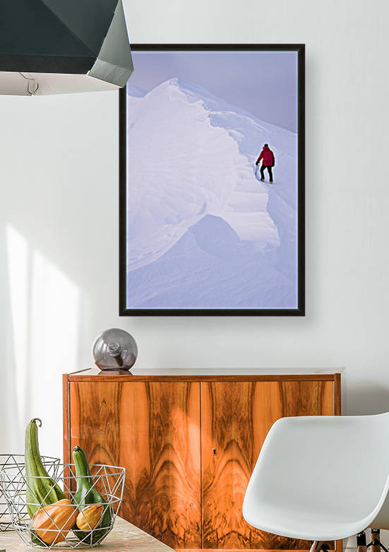 Climber Acsends A Unnamed Peak At Sunset, Prince William Sound, Chugach National Forest, Alaska by PacificStock