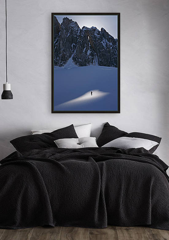 Mountaineer Pauses In Sunspot On Glacier To View Scenery, Kichatna Mtns, Denali National Park, Ak. by PacificStock